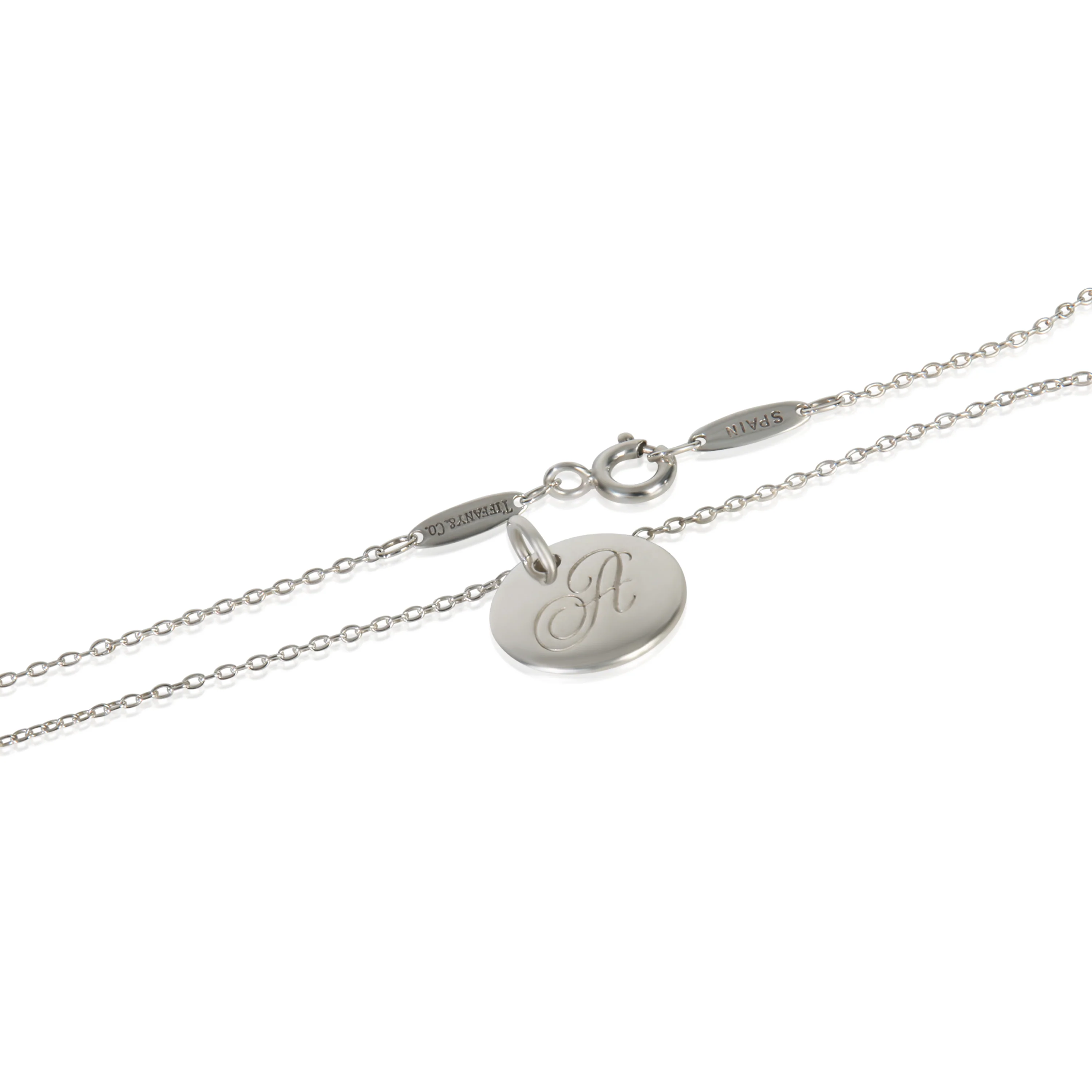 Sterling Silver  Notes Initial A Pendant - Image 2