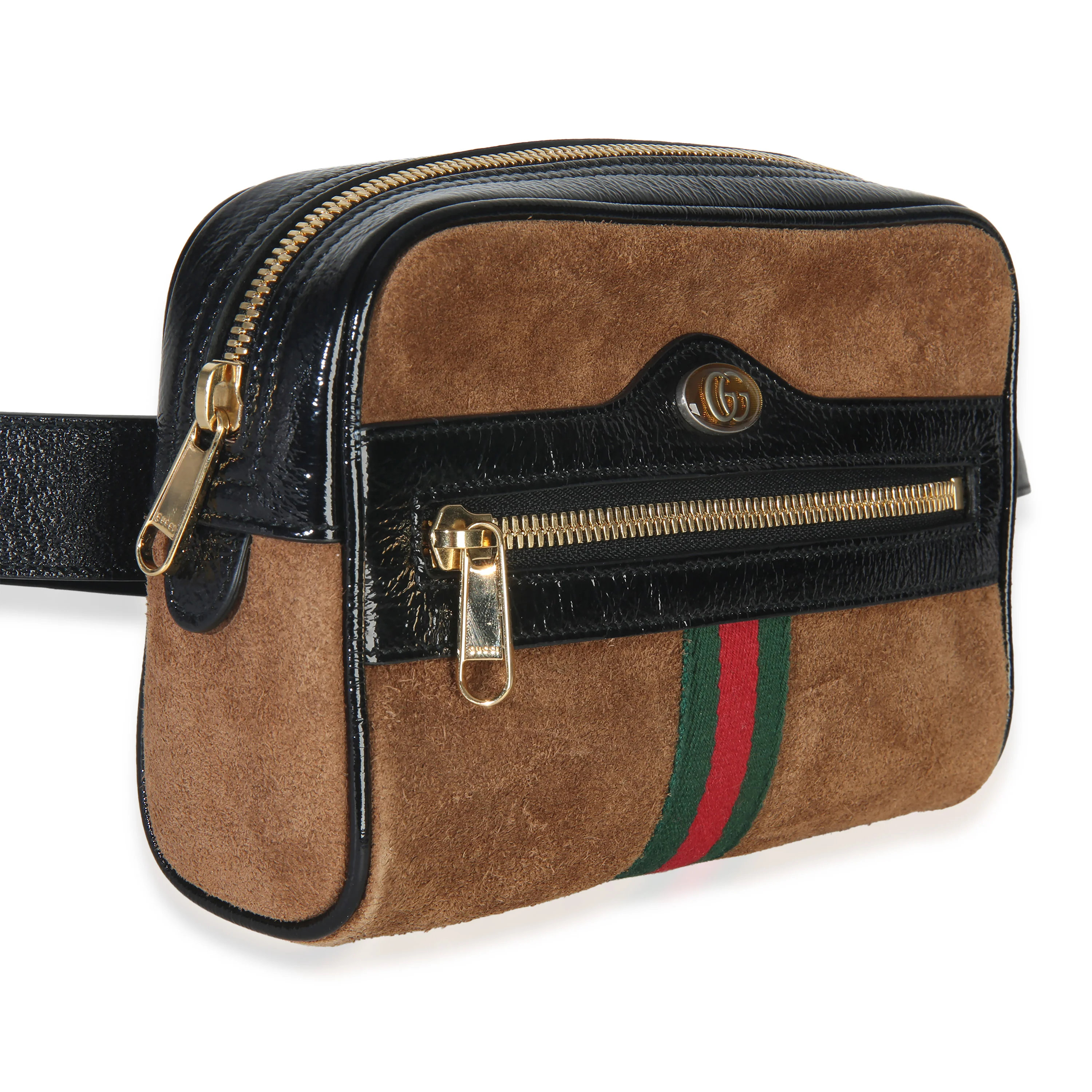 Brown Suede Small Ophidia Belt Bag - Image 3
