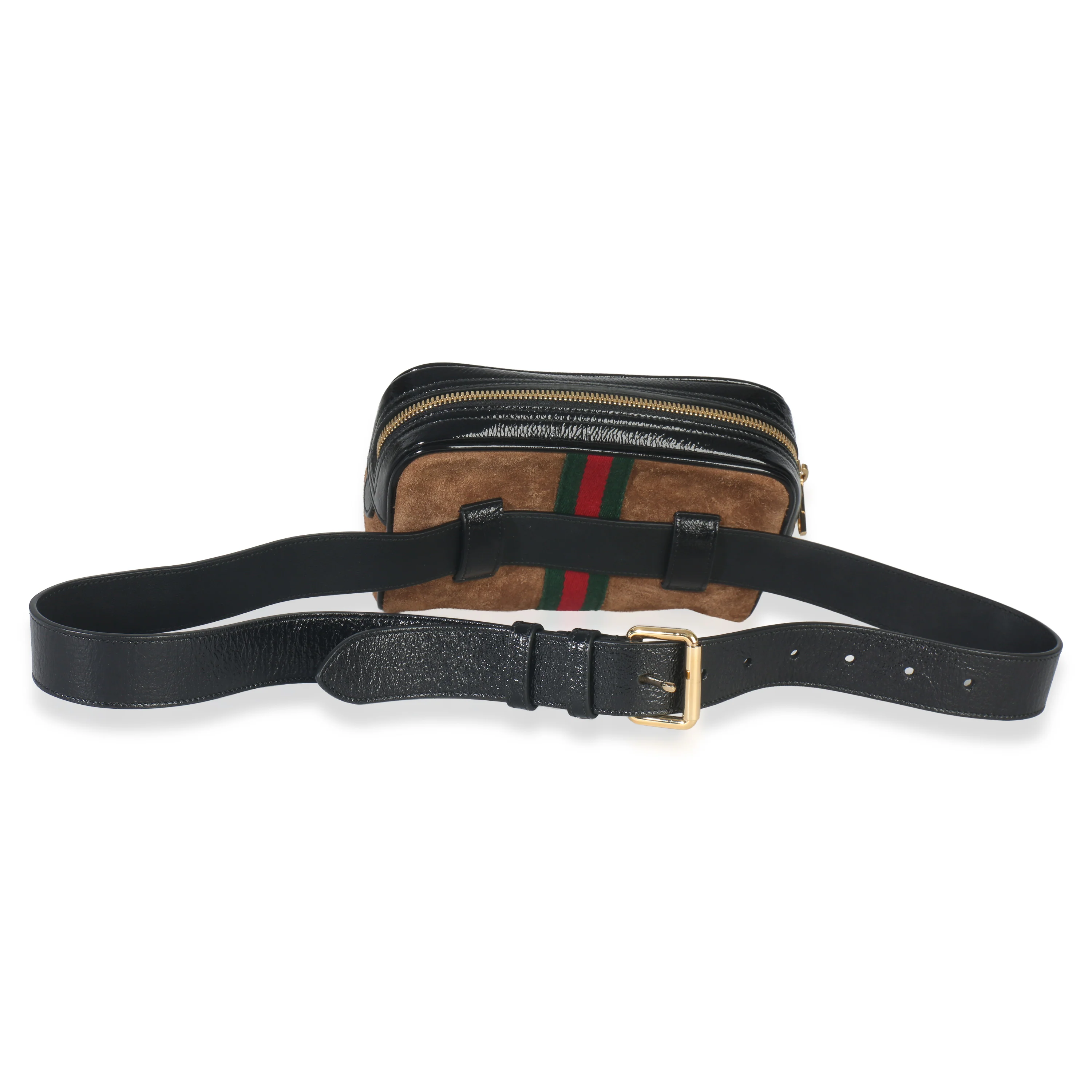 Brown Suede Small Ophidia Belt Bag - Image 4