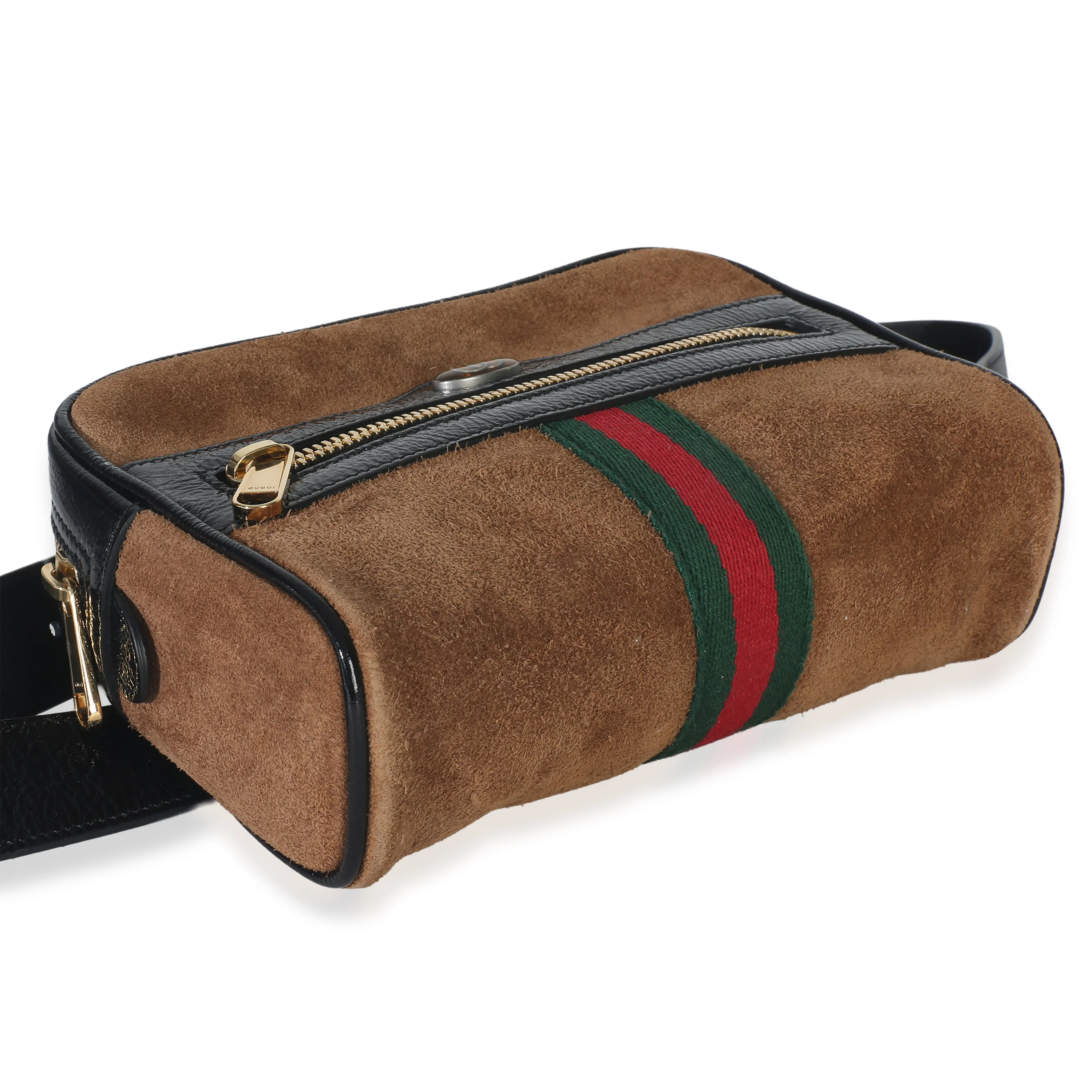 Brown Suede Small Ophidia Belt Bag - Image 6