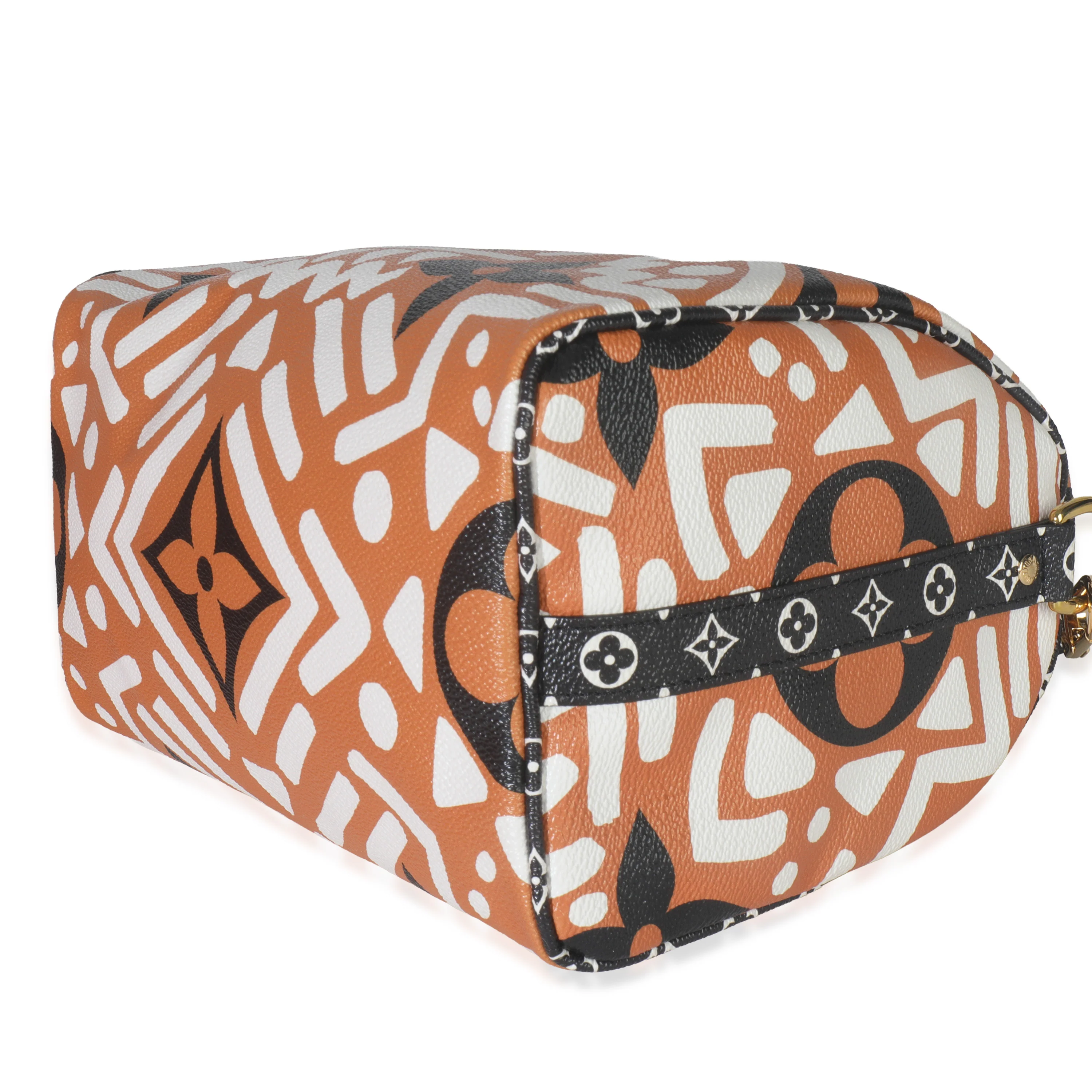 Creme Caramel Monogram Canvas Crafty Speedy Bandouliere 25 - Image 5