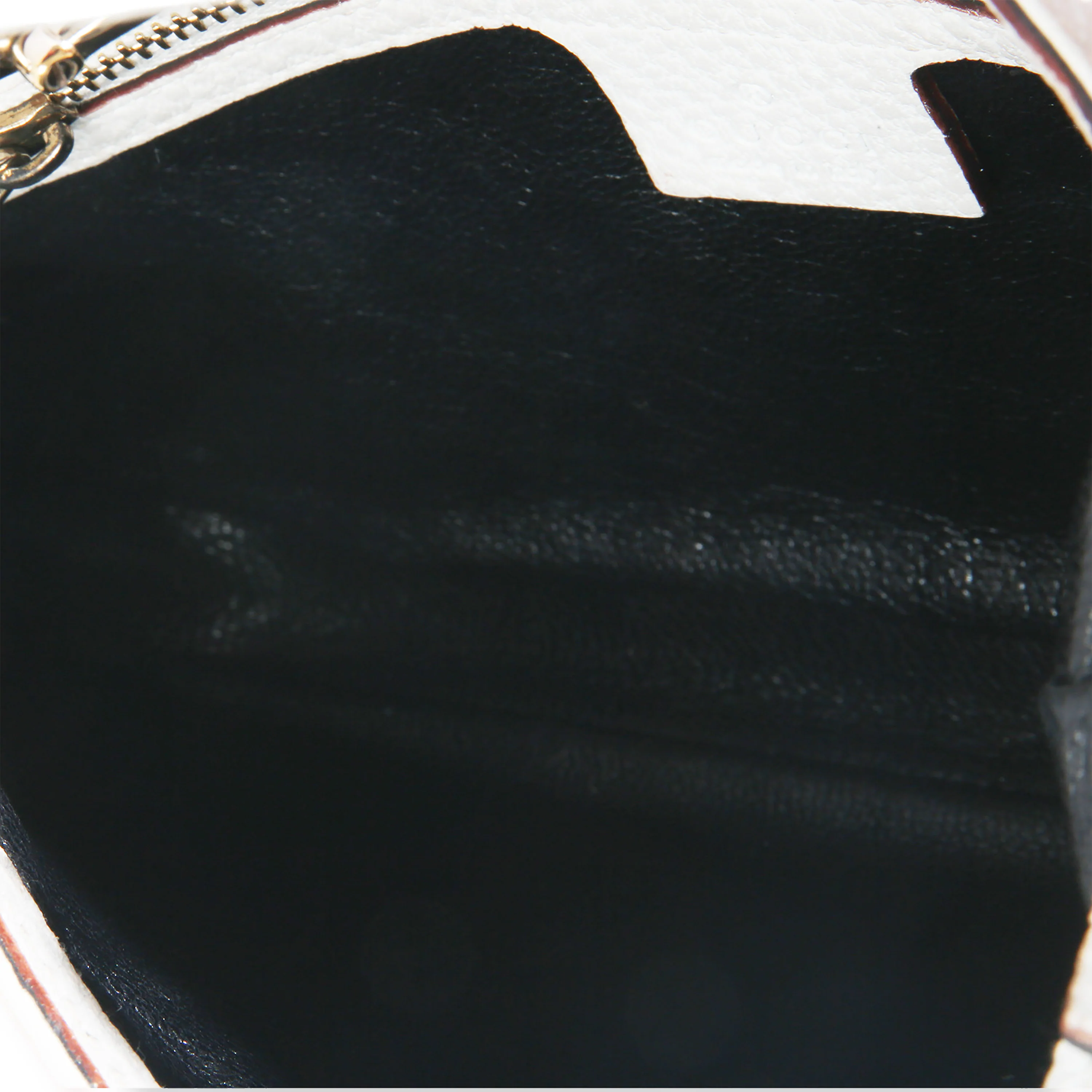 White Grained Leather Small Jackie Hobo - Image 8