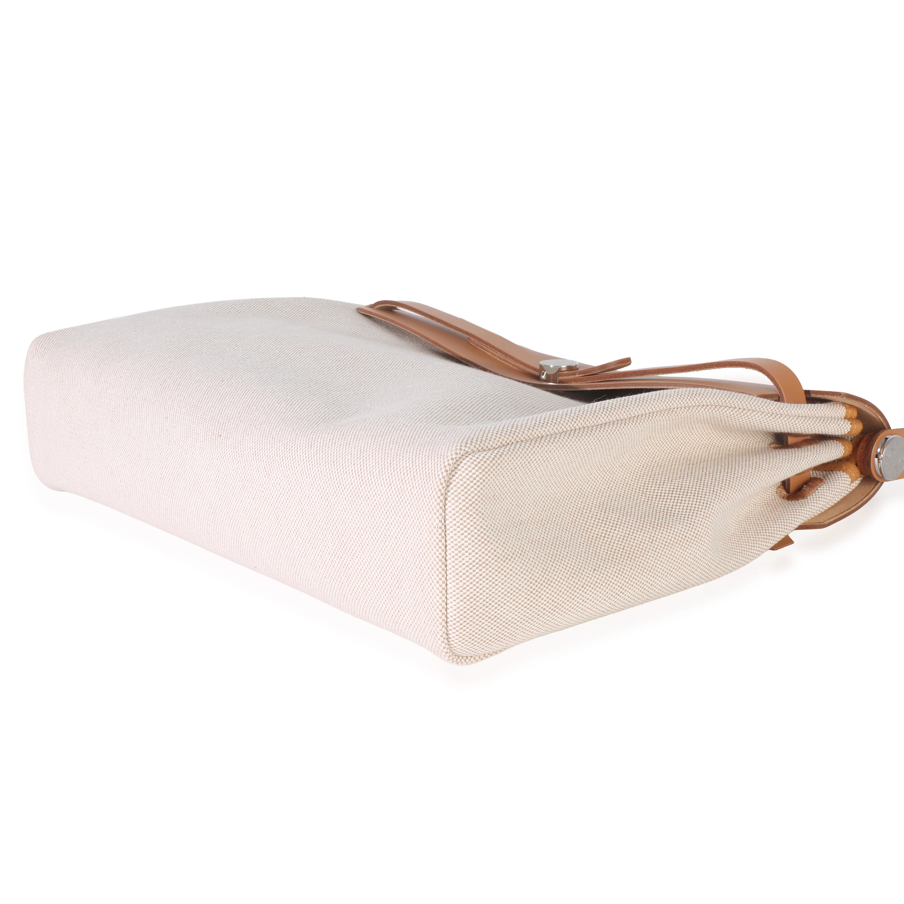 Ecru Beige Naturel Sable Toile Criss Viking Herbag Messenger 39 PHW - Image 7