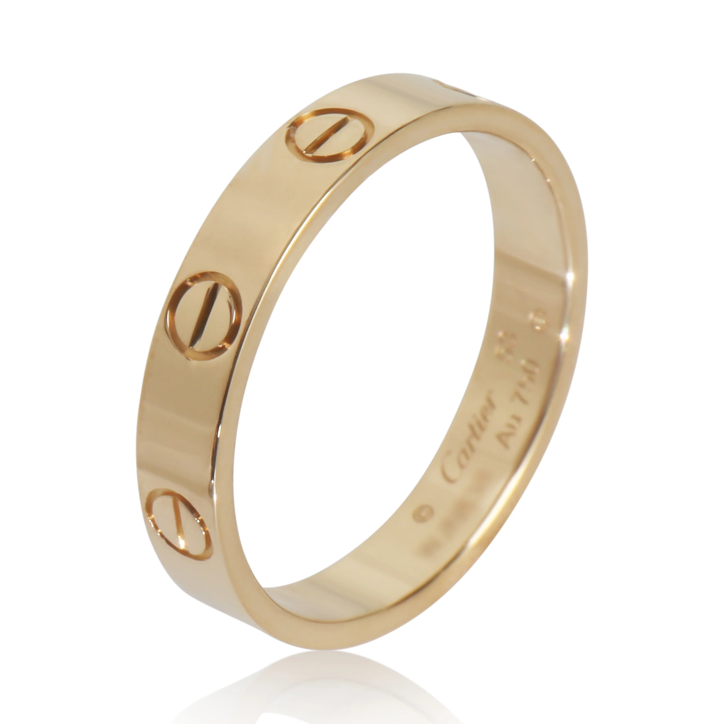 Yellow Gold Small Model Love Ring - Image 4