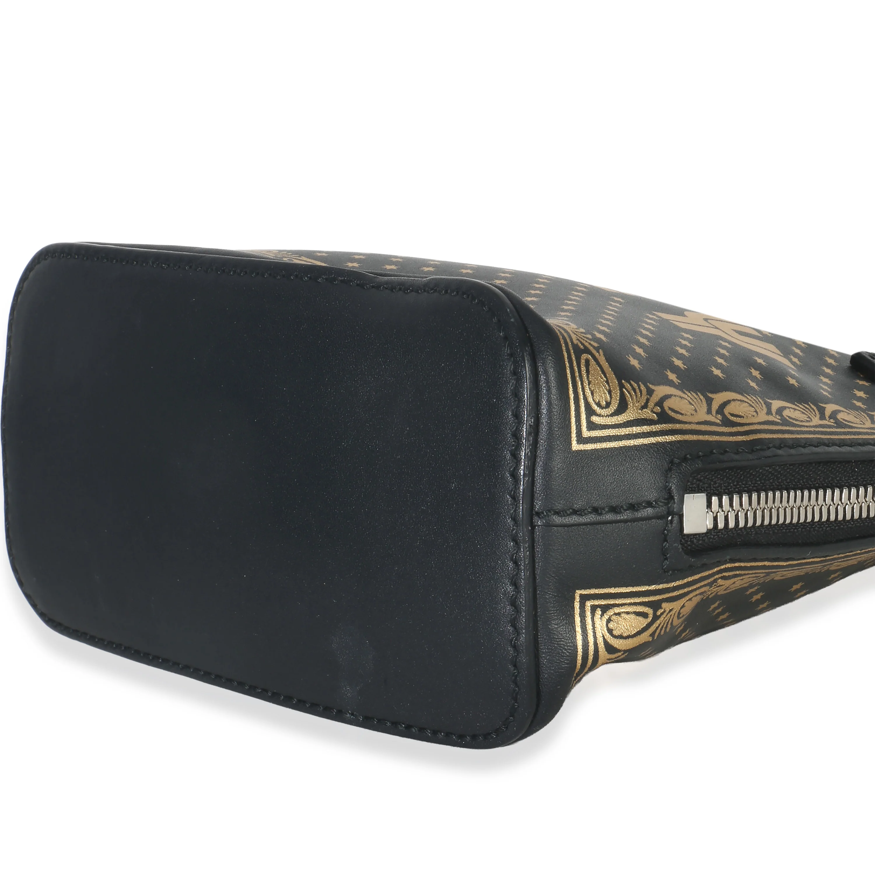 x SEGA Black Calfskin Guccy Stars Mini Dome Shoulder Bag - Image 6