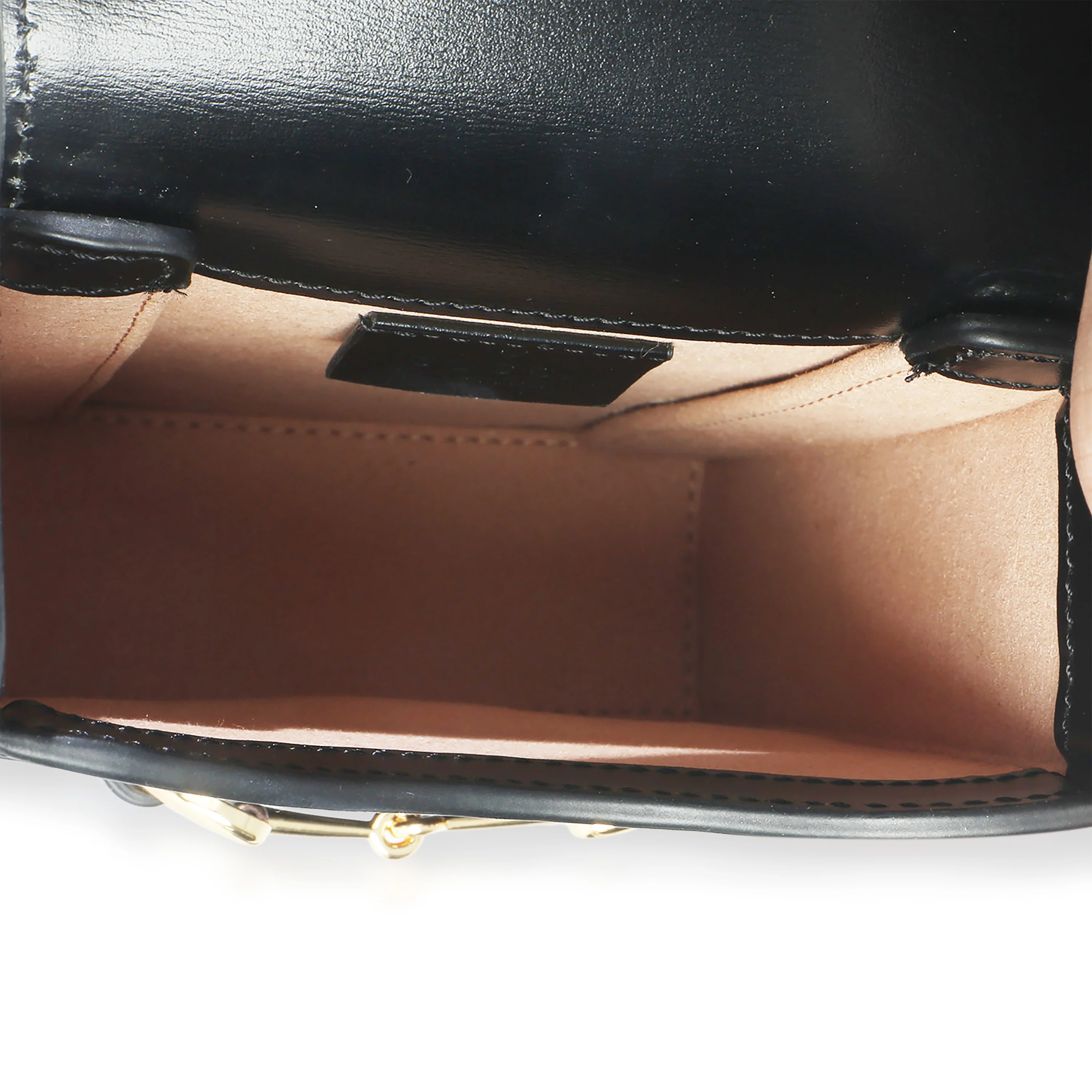 Black Boarded Plutone Calfskin Mini Horsebit 1955 Crossbody Bag - Image 9