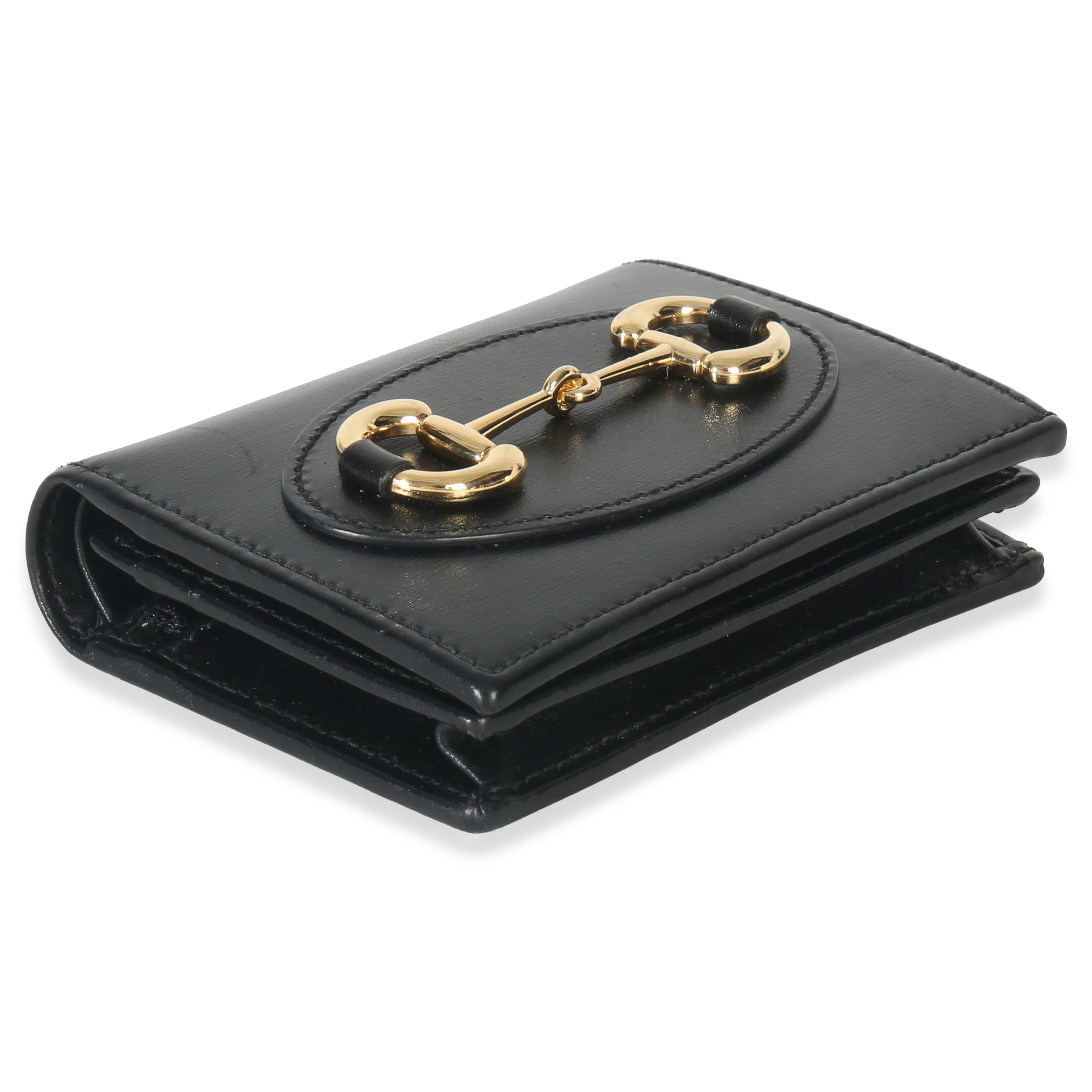 Black Calfskin Horsebit 1955 Card Case - Image 6