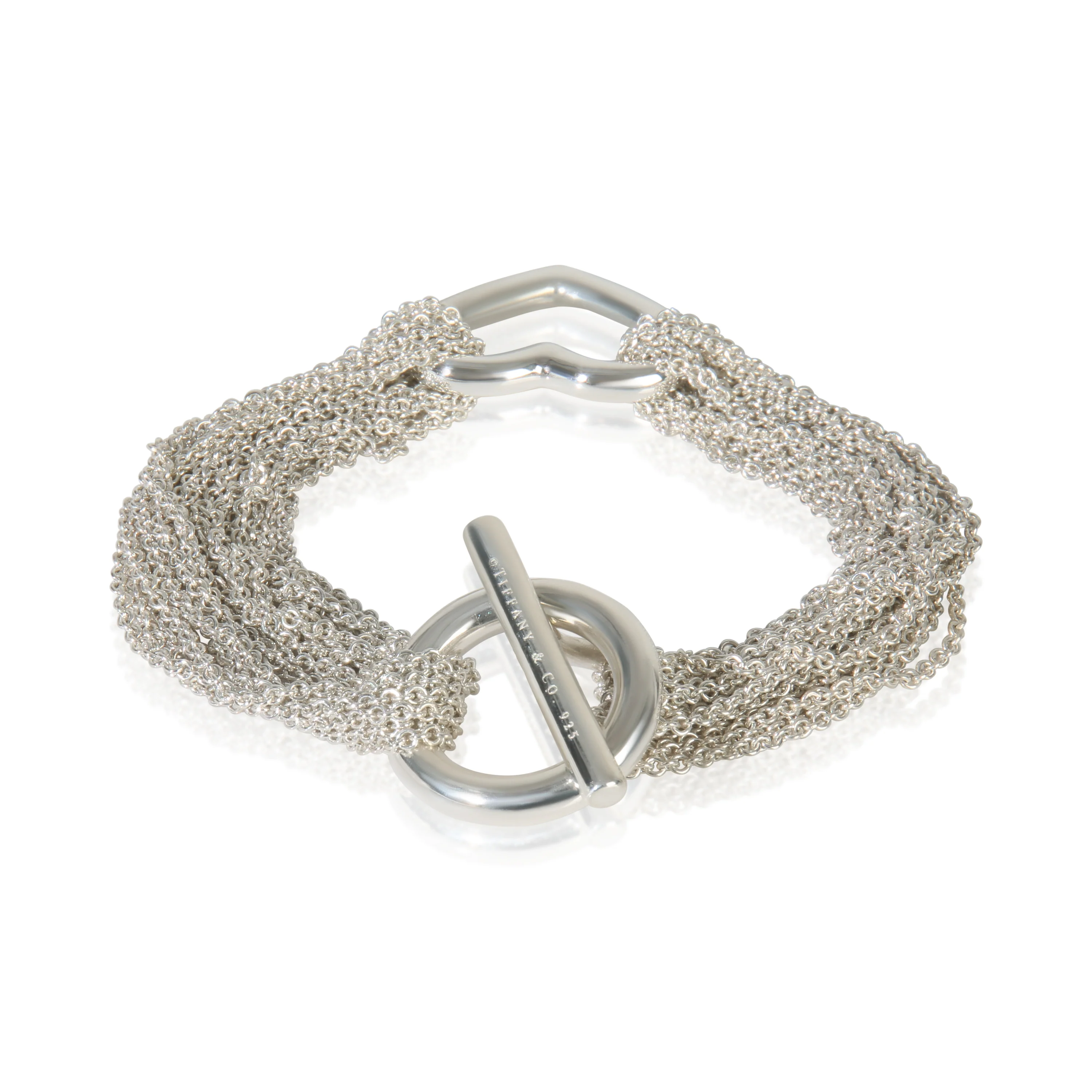 Sterling Silver  Multi Strand Heart Bracelet - Image 3