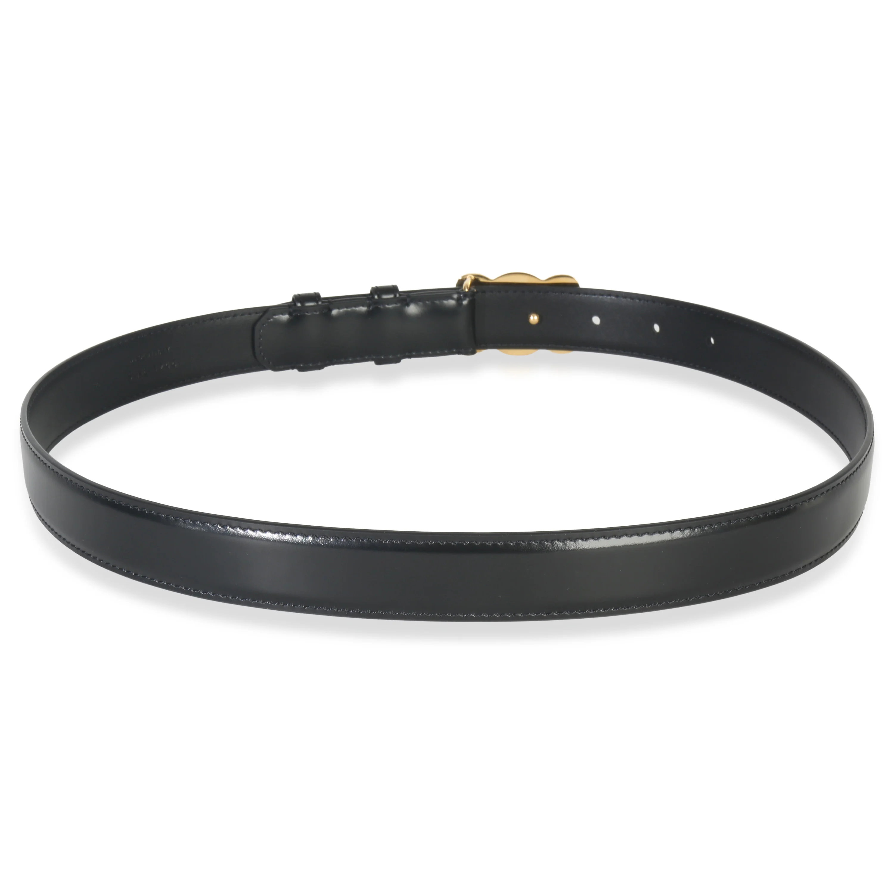 Black Taurillon Calfskin Medium 25mm Triomphe Belt 75 - Image 3