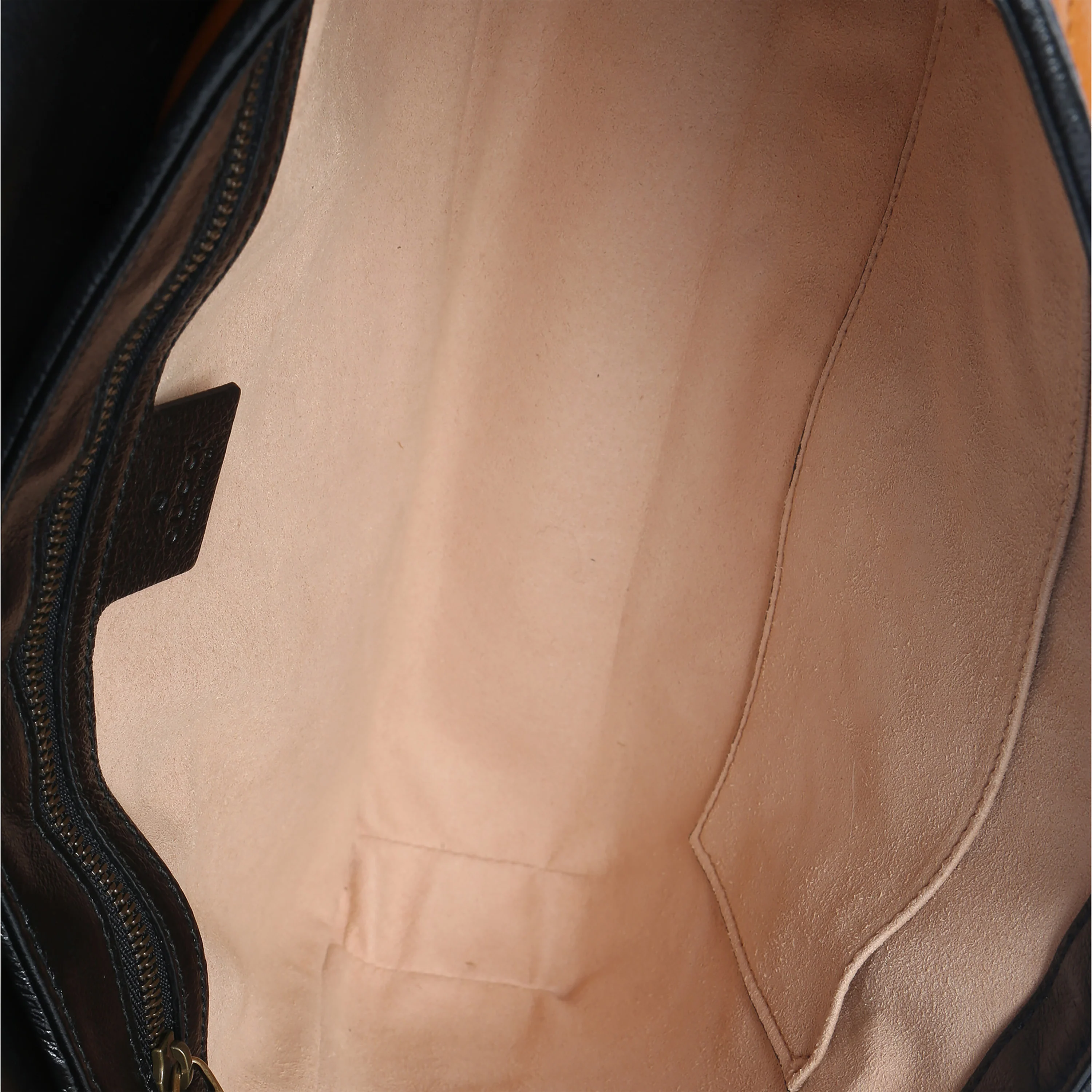 Cognac Calfskin Matelasse Diagonal Torchon Medium GG Marmont Bag - Image 9