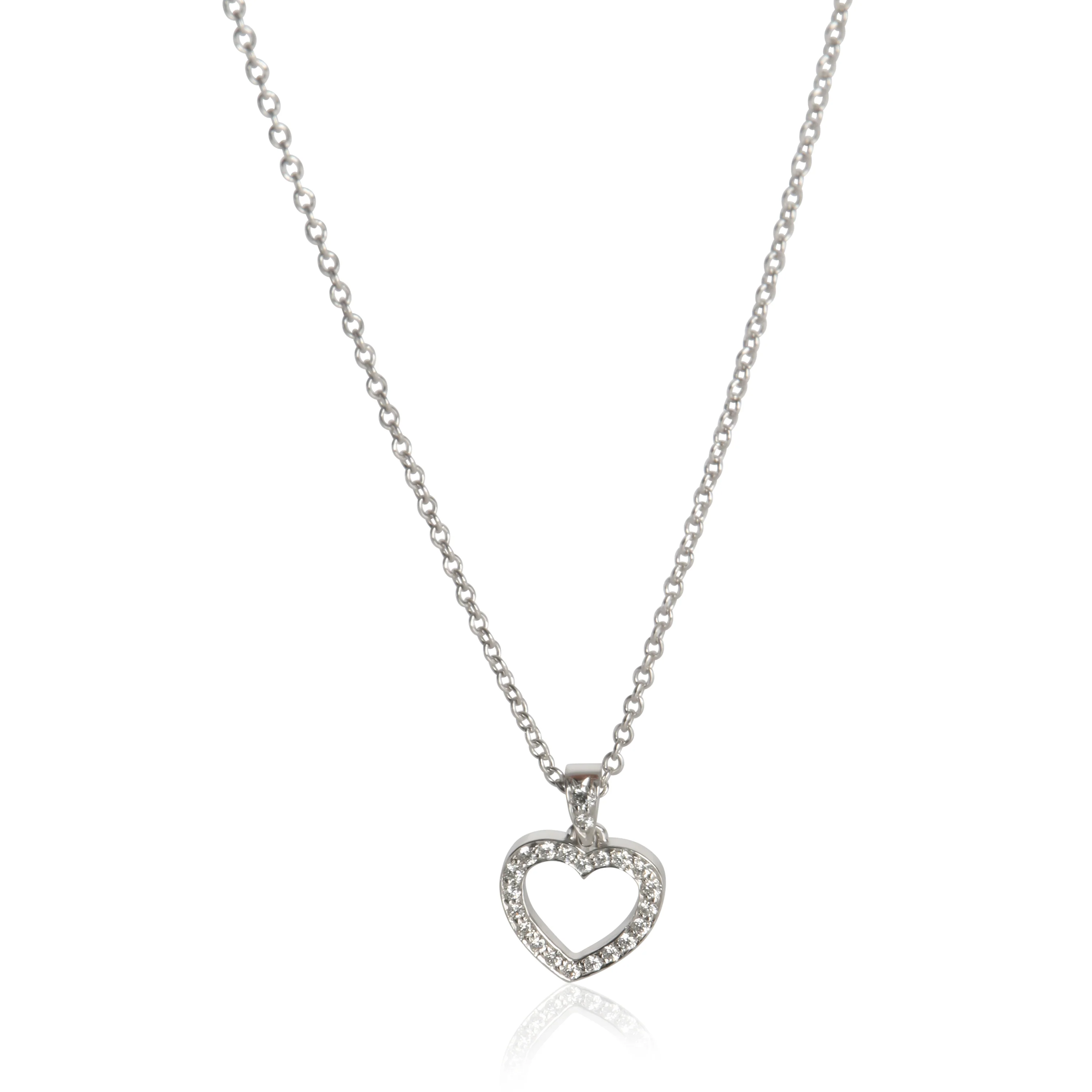 Platinum Diamond Metro Heart Pendant
