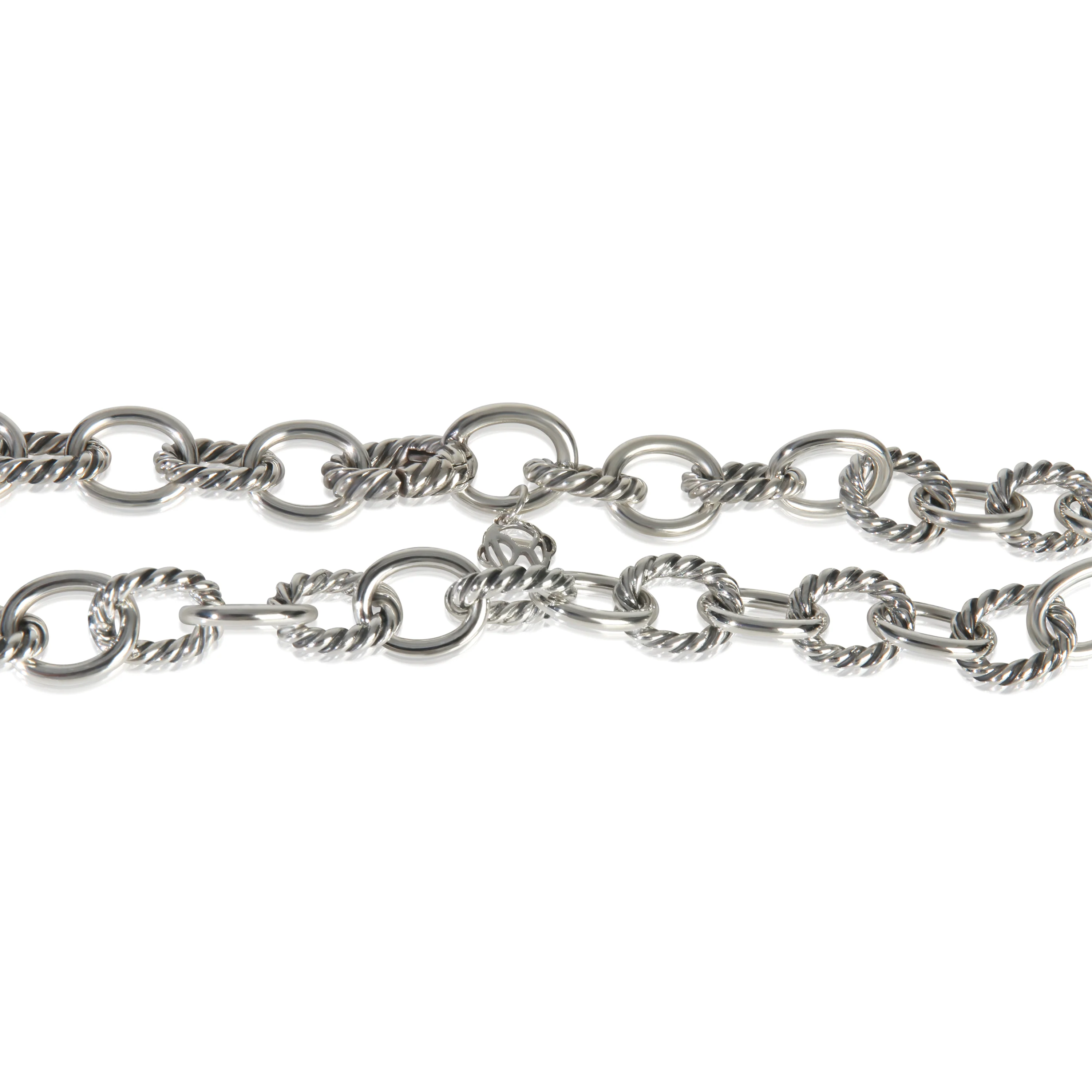 Sterling Silver  Oval Link Necklace - Image 2