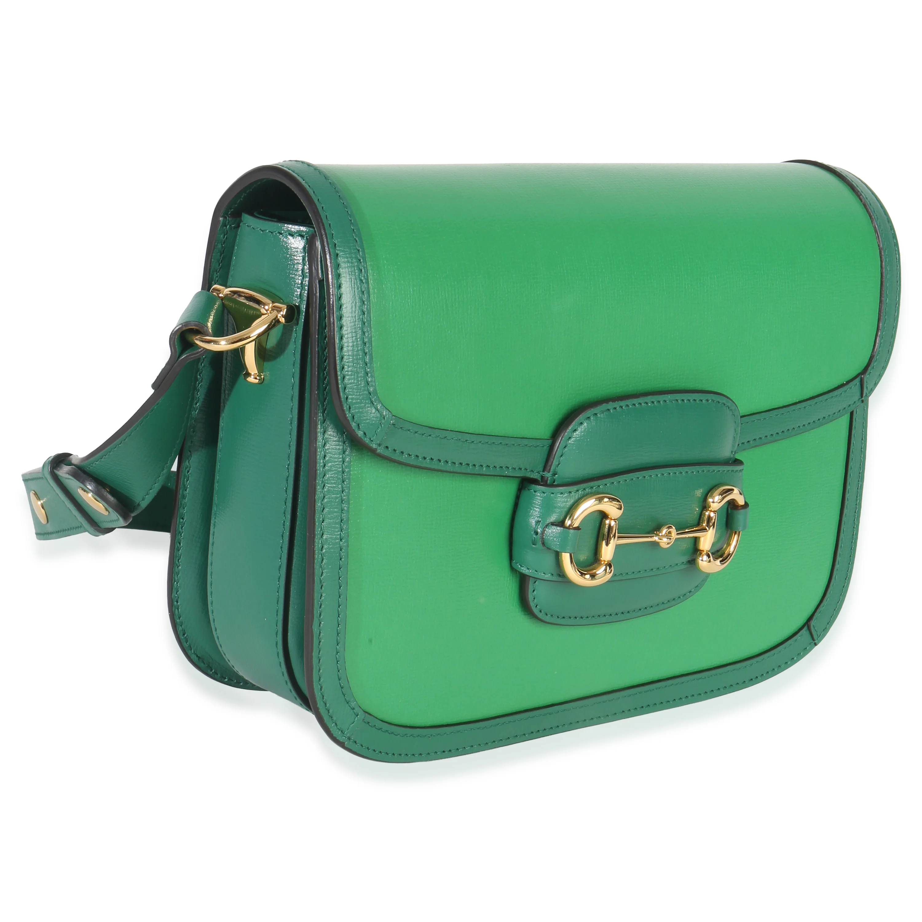 Emerald Green Azalea Calfskin Horsebit 1955 Shoulder Bag - Image 3