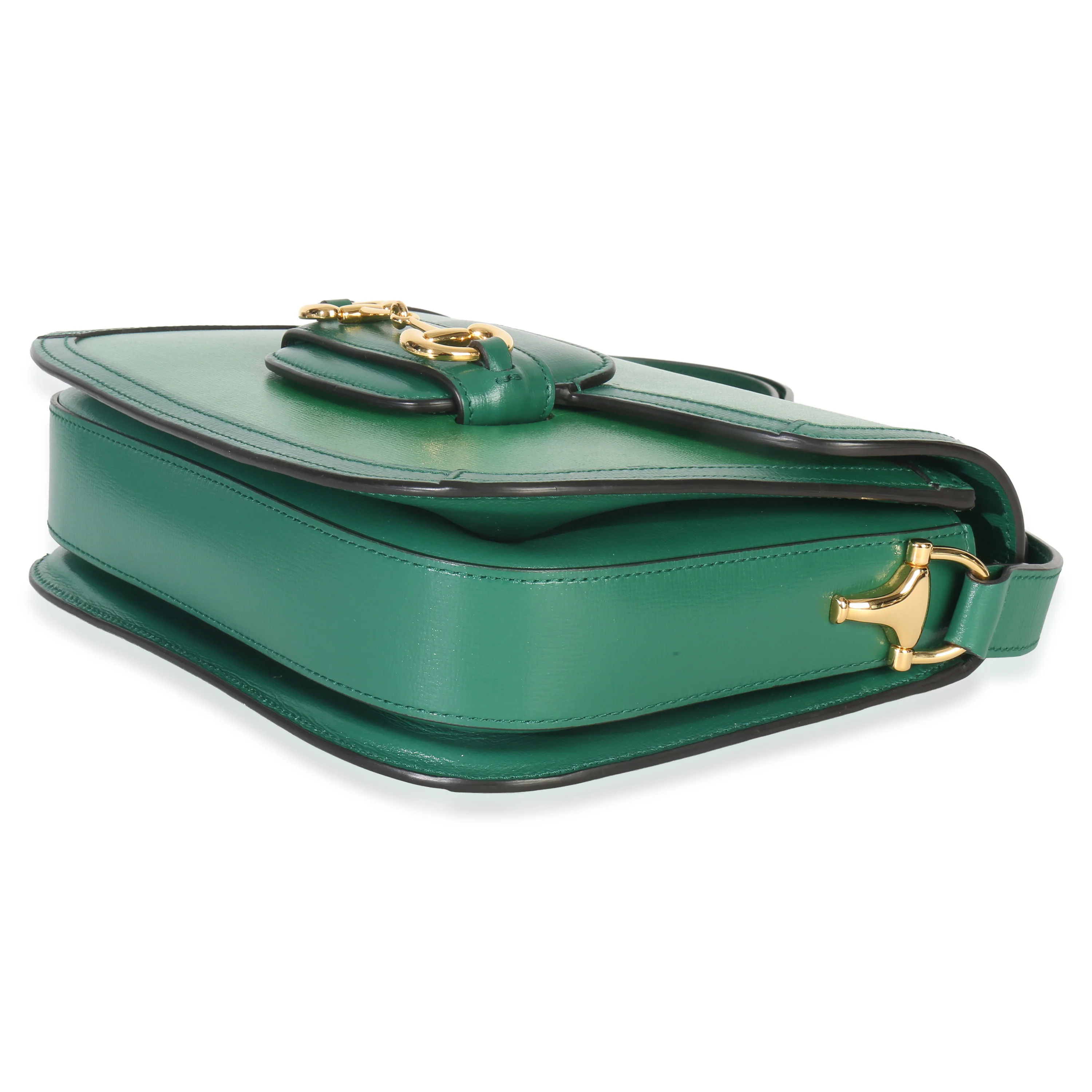 Emerald Green Azalea Calfskin Horsebit 1955 Shoulder Bag - Image 7