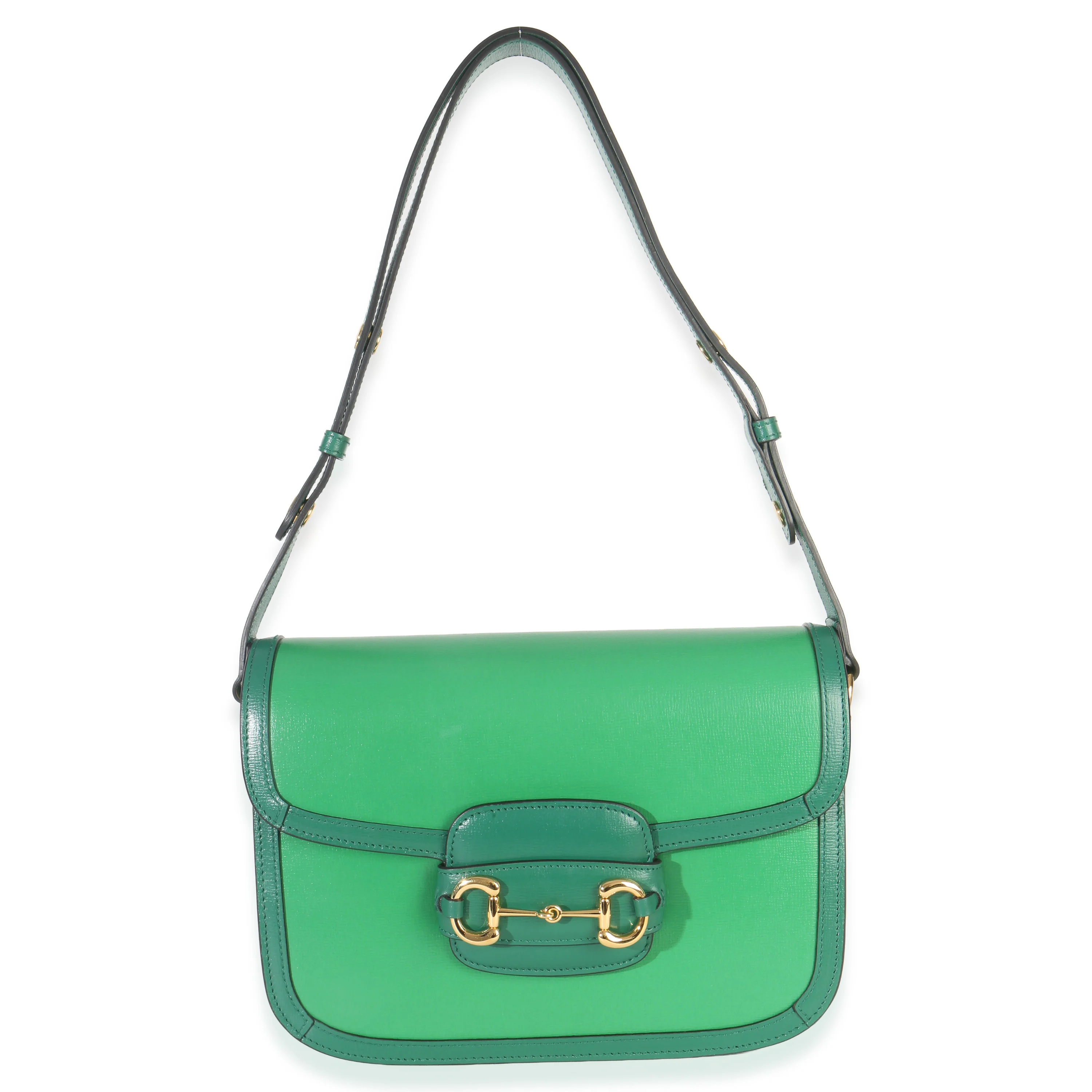 Emerald Green Azalea Calfskin Horsebit 1955 Shoulder Bag - Image 8