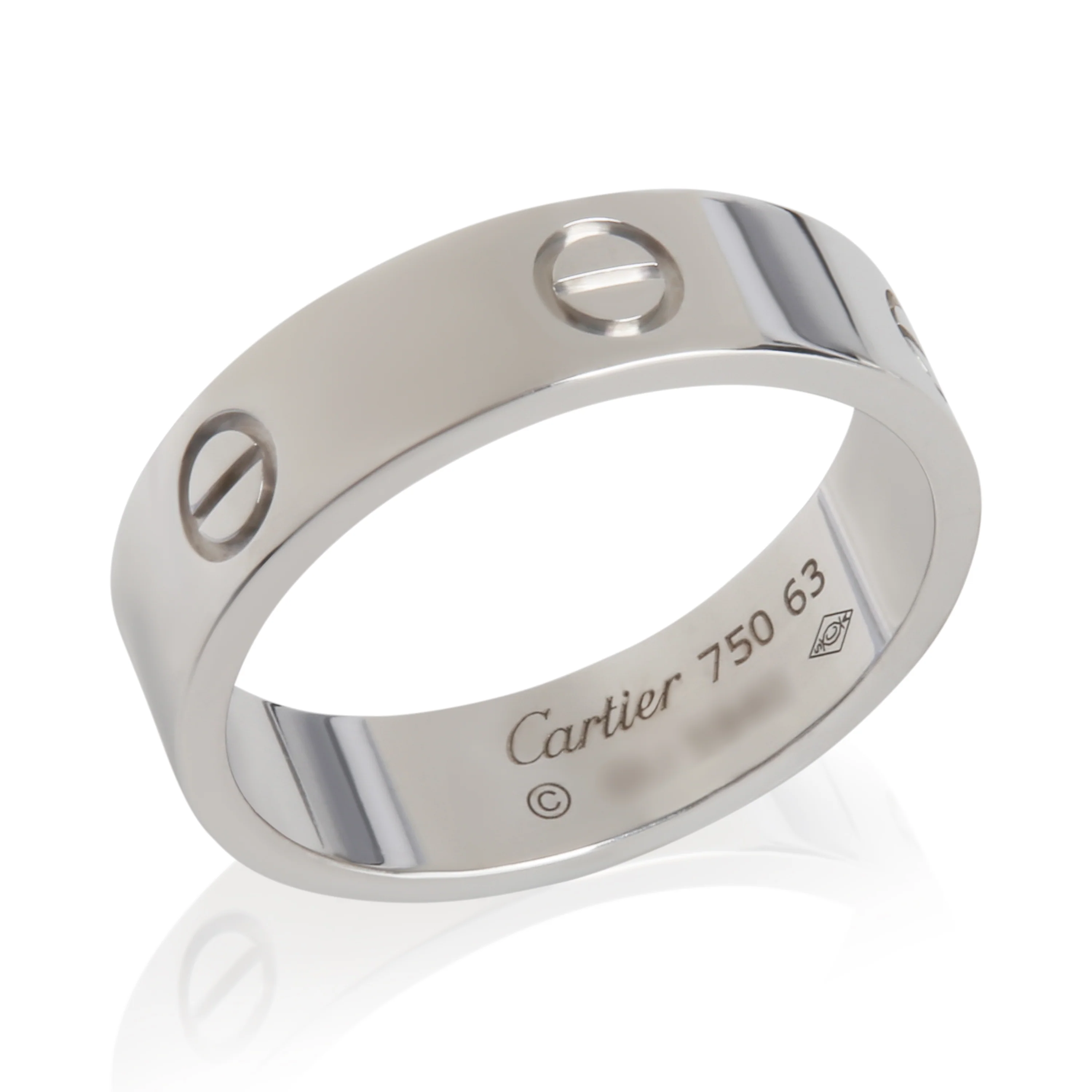 White Gold  Love Ring - Image 4