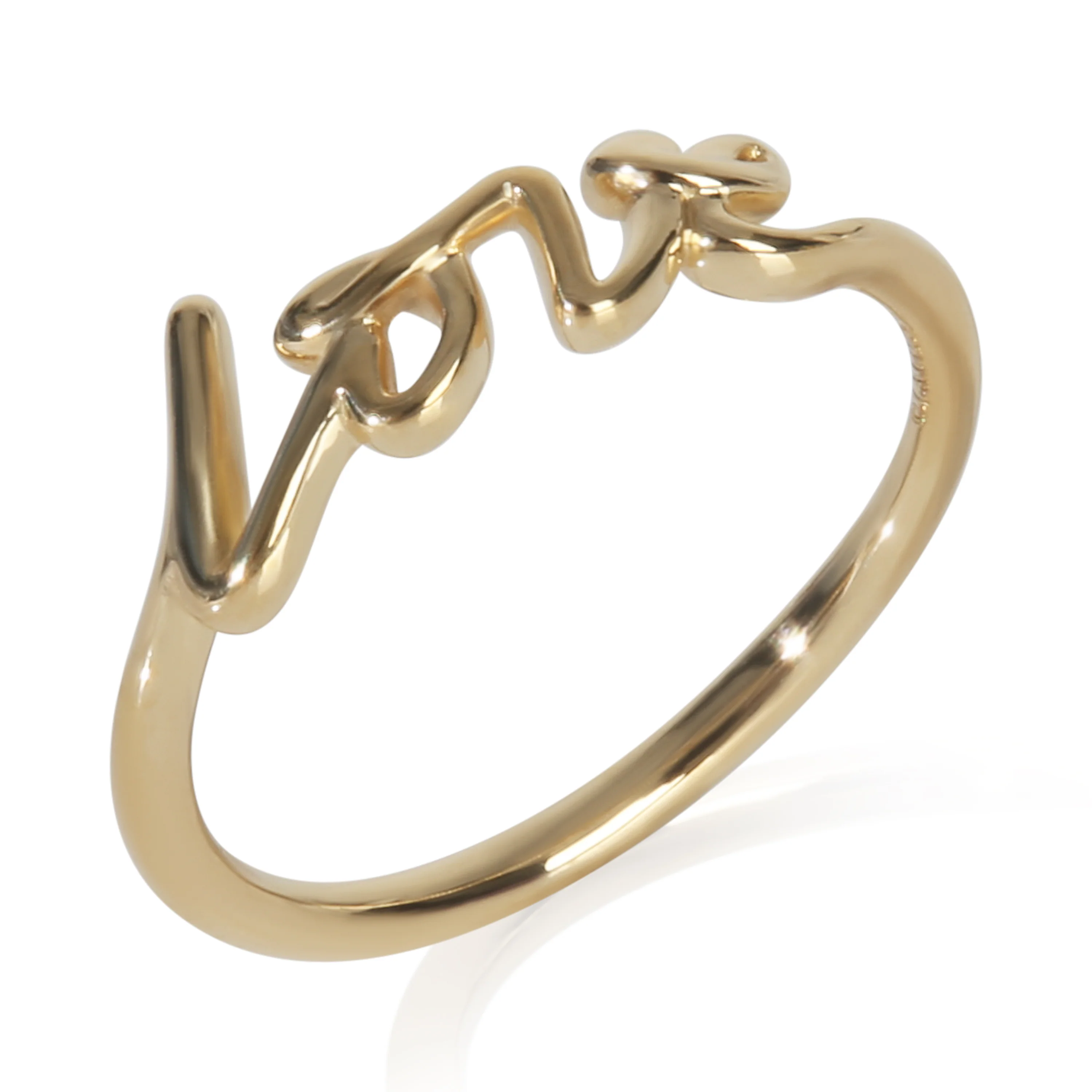 Yellow Gold Paloma Picasso Mini Grafitti Love Ring - Image 4