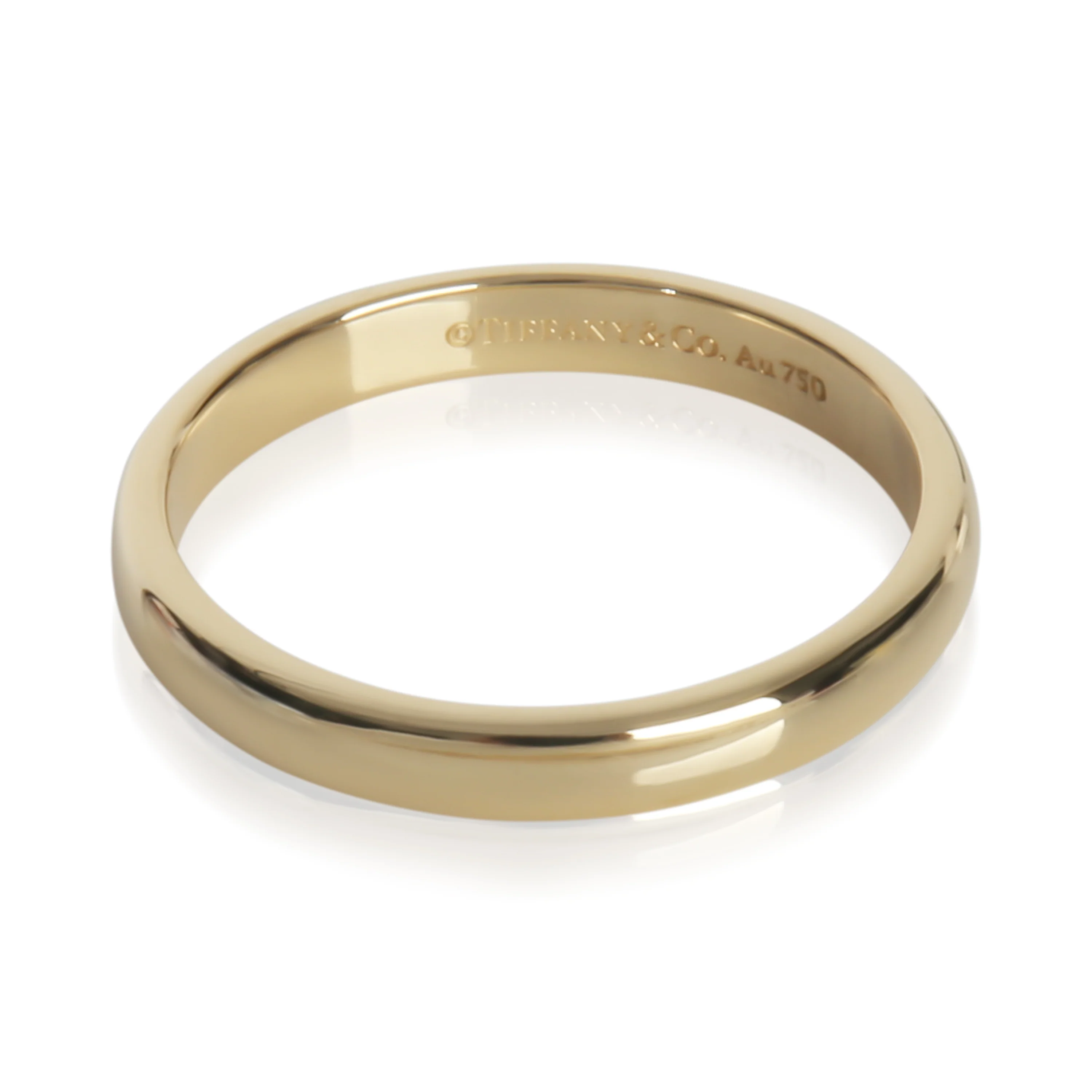 Yellow Gold Tiffany Forever Band - Image 2