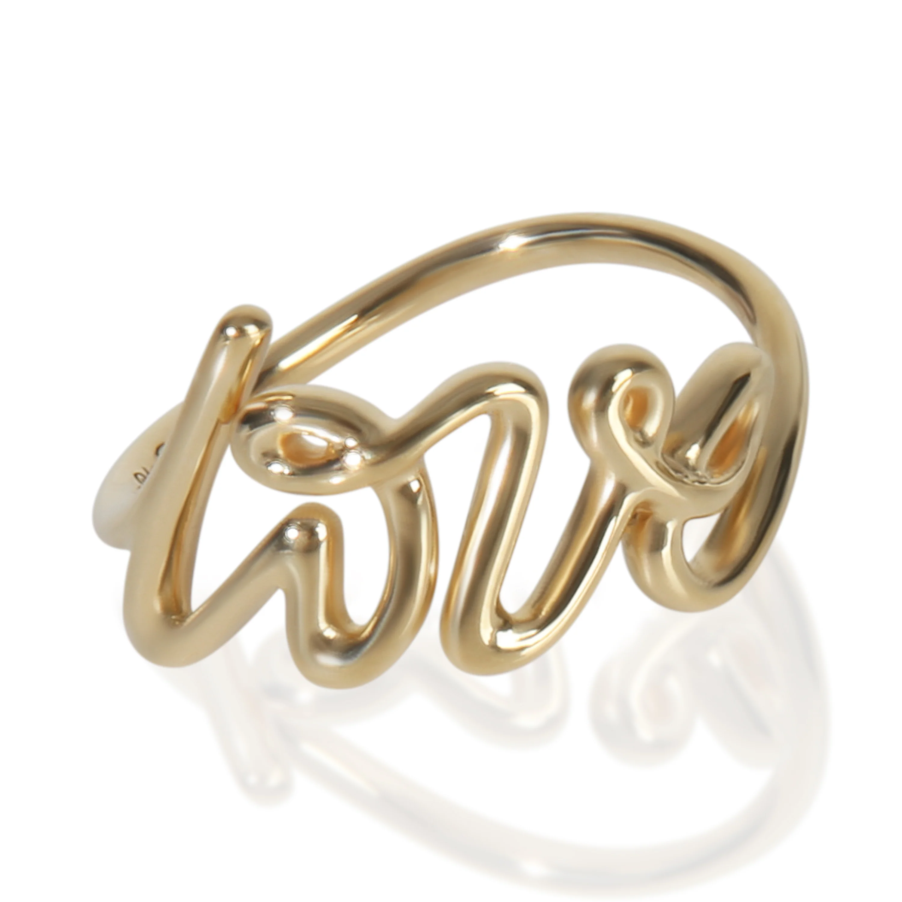 Yellow Gold Paloma Picasso Small Grafitti Love Ring