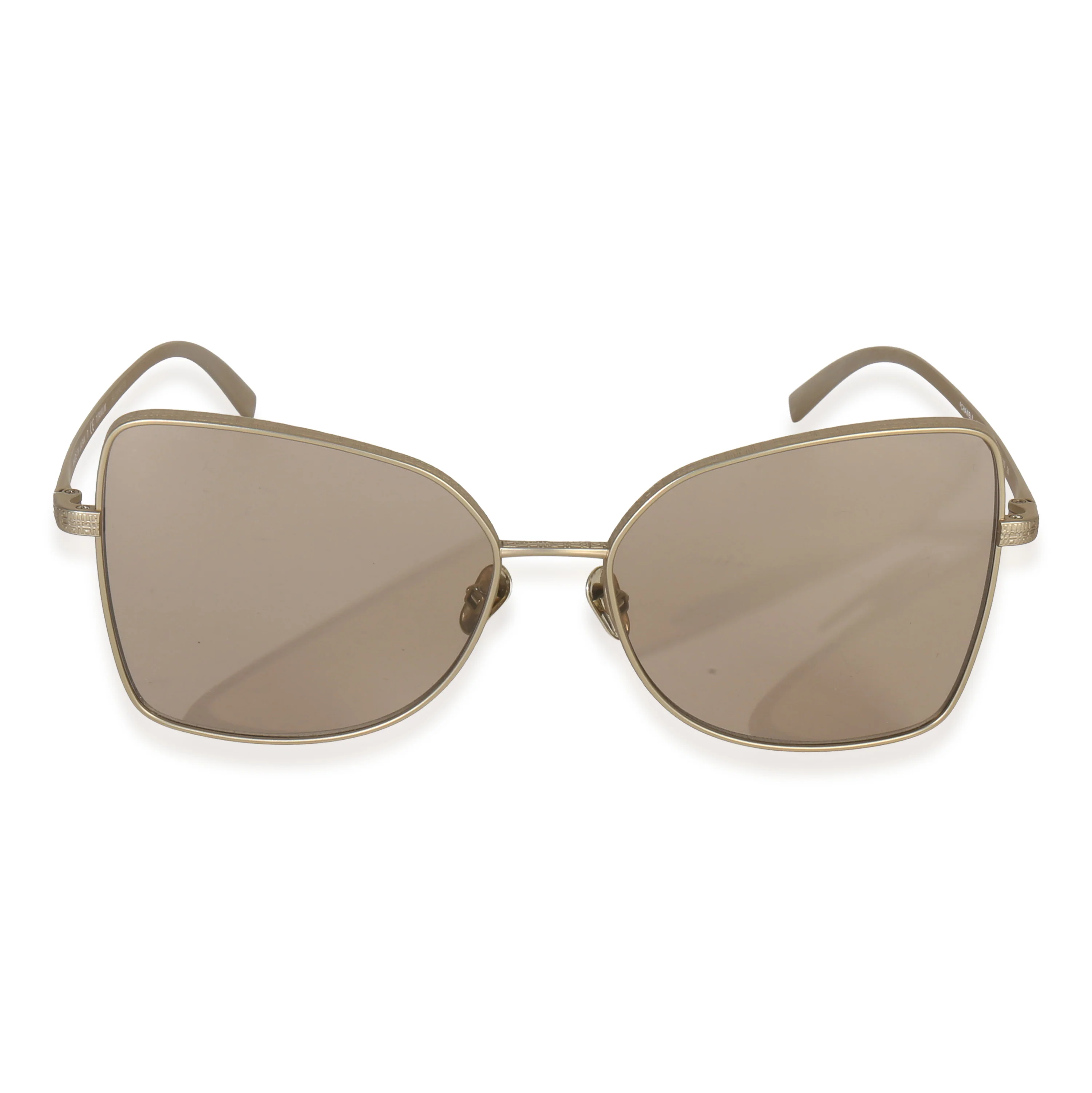 Matte Gold Titanium Oversized CC Sunglasses