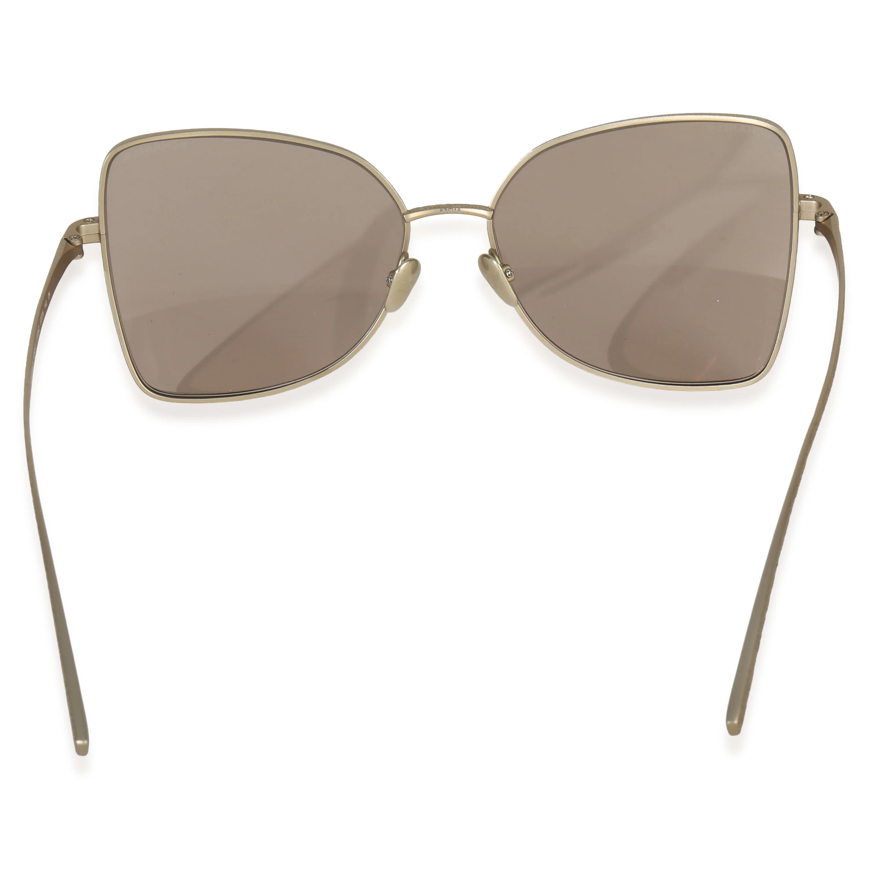 Matte Gold Titanium Oversized CC Sunglasses - Image 3