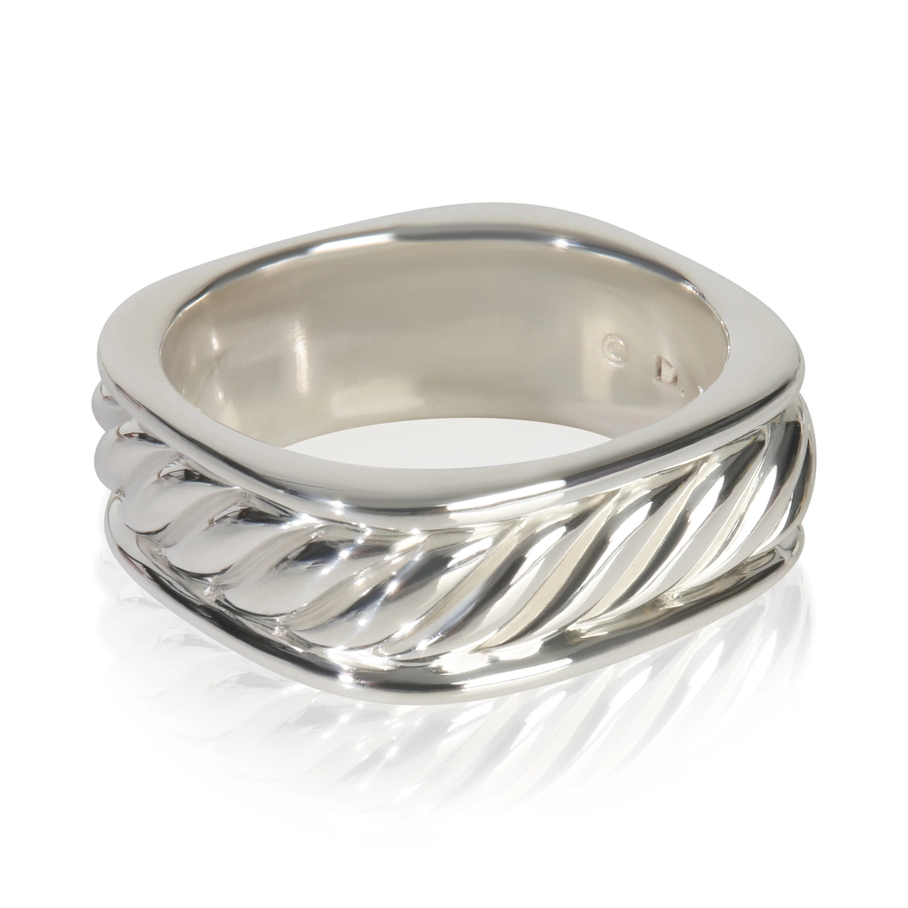 Sterling Silver  Cable Band - Image 2