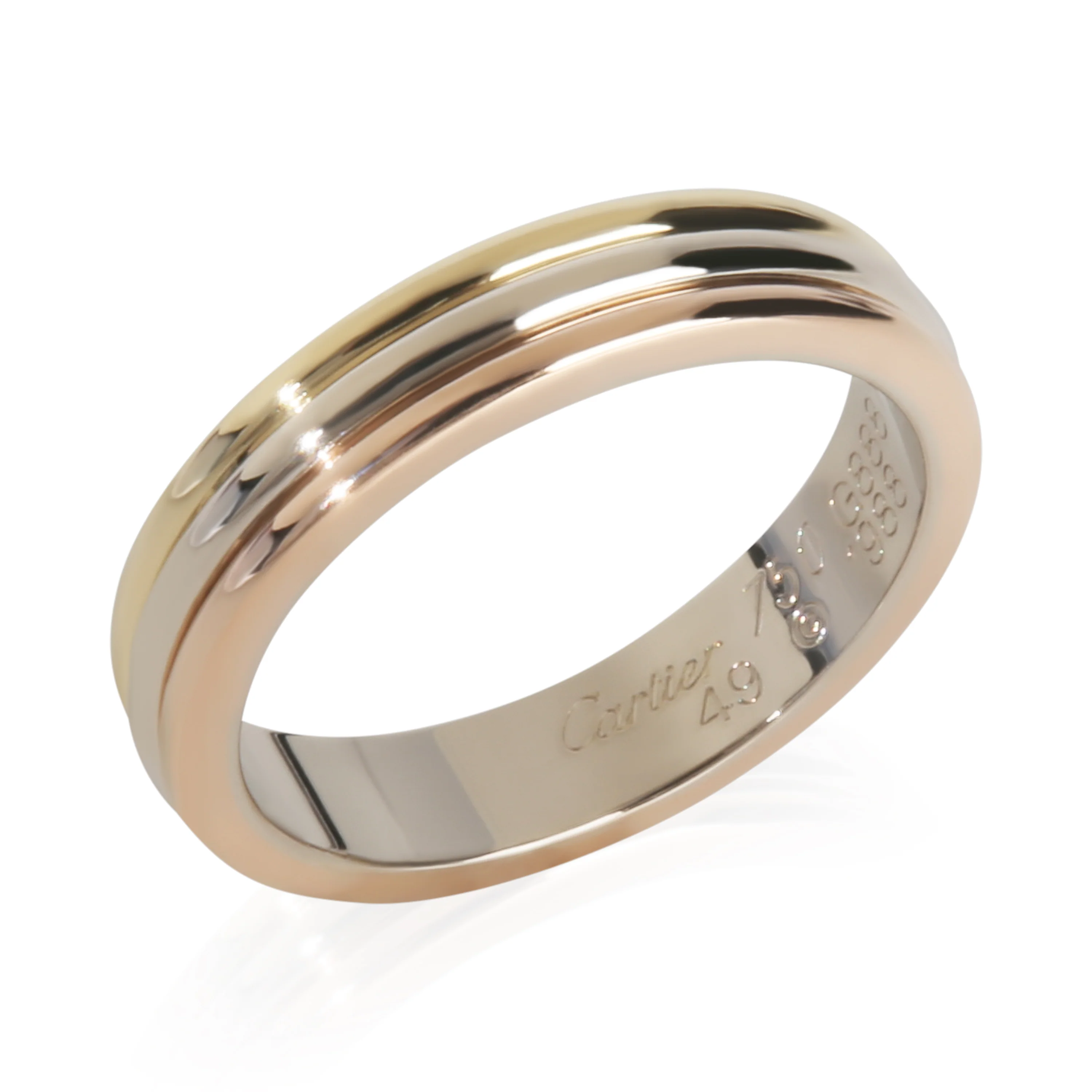 3-Tone Gold Vintage Vendome Louis Cartier Band - Image 6