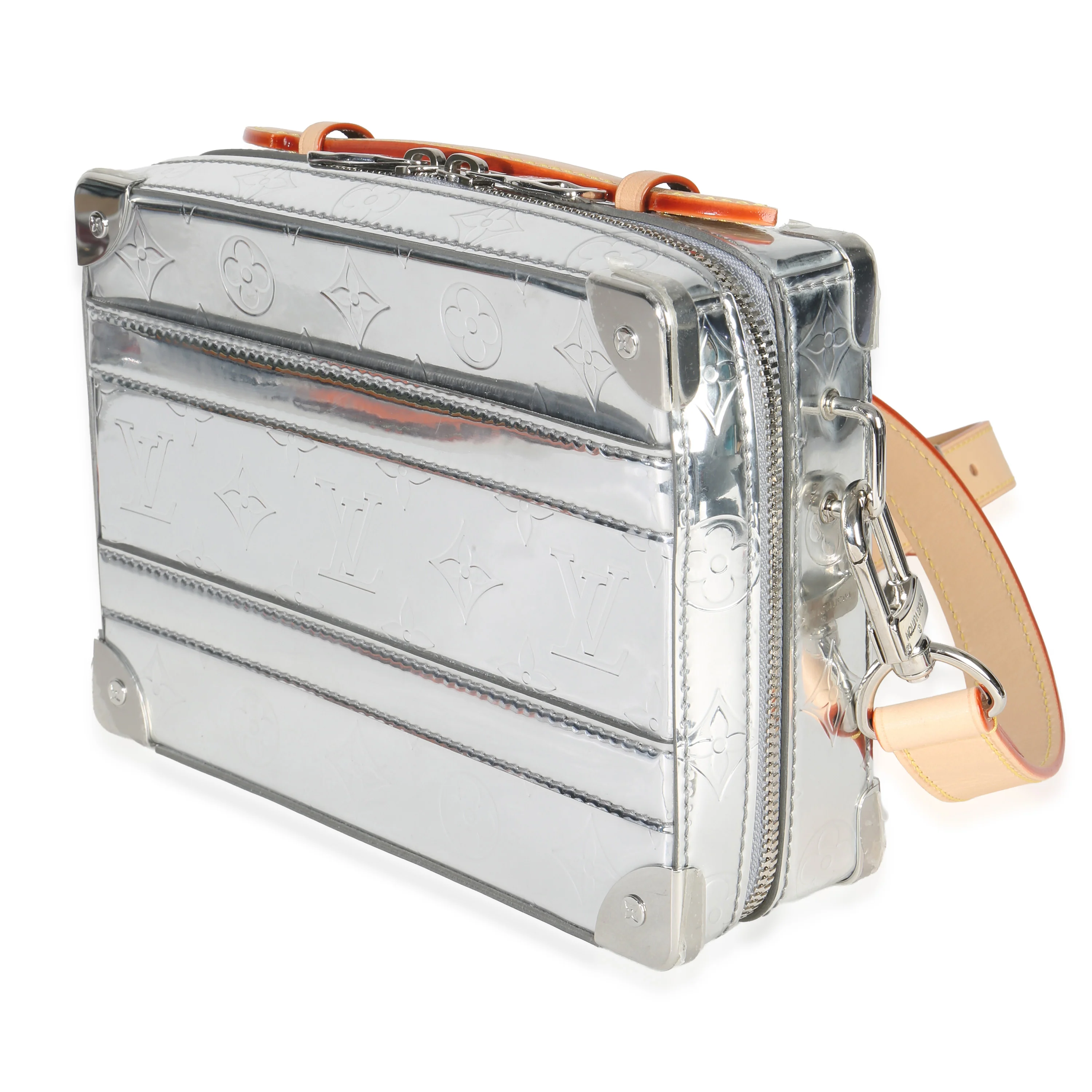 Silver Monogram Miroir Handle Trunk Bag - Image 3