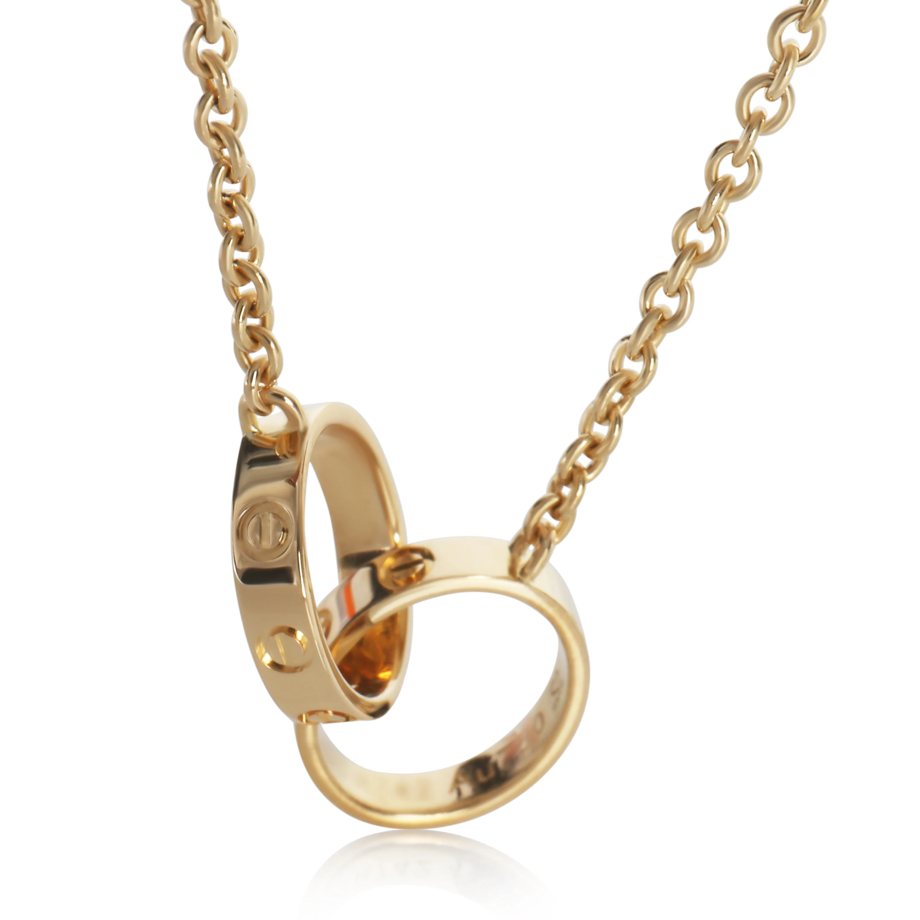 Yellow Gold Love Necklace