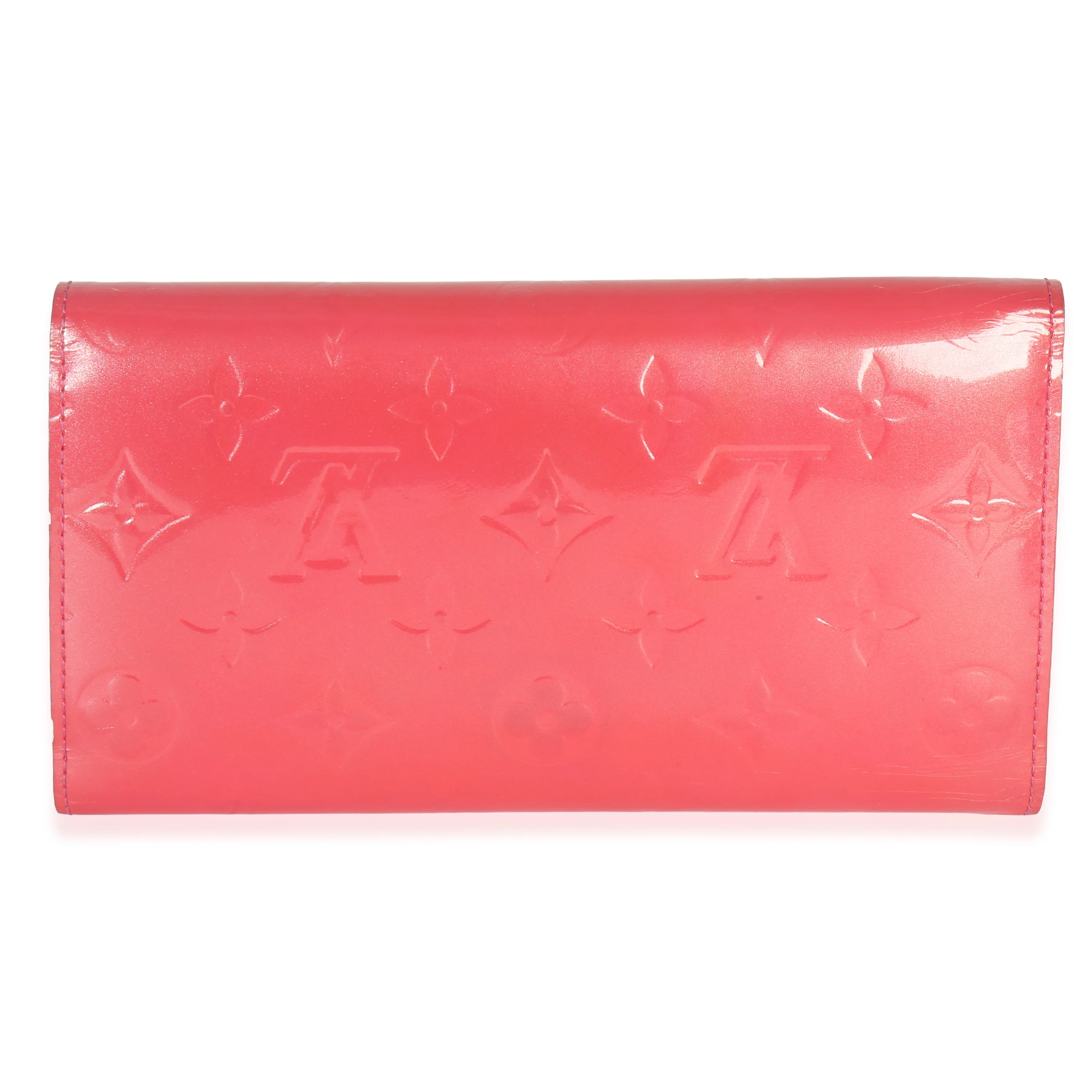 Rose Pop Monogram Vernis Sarah Wallet - Image 4