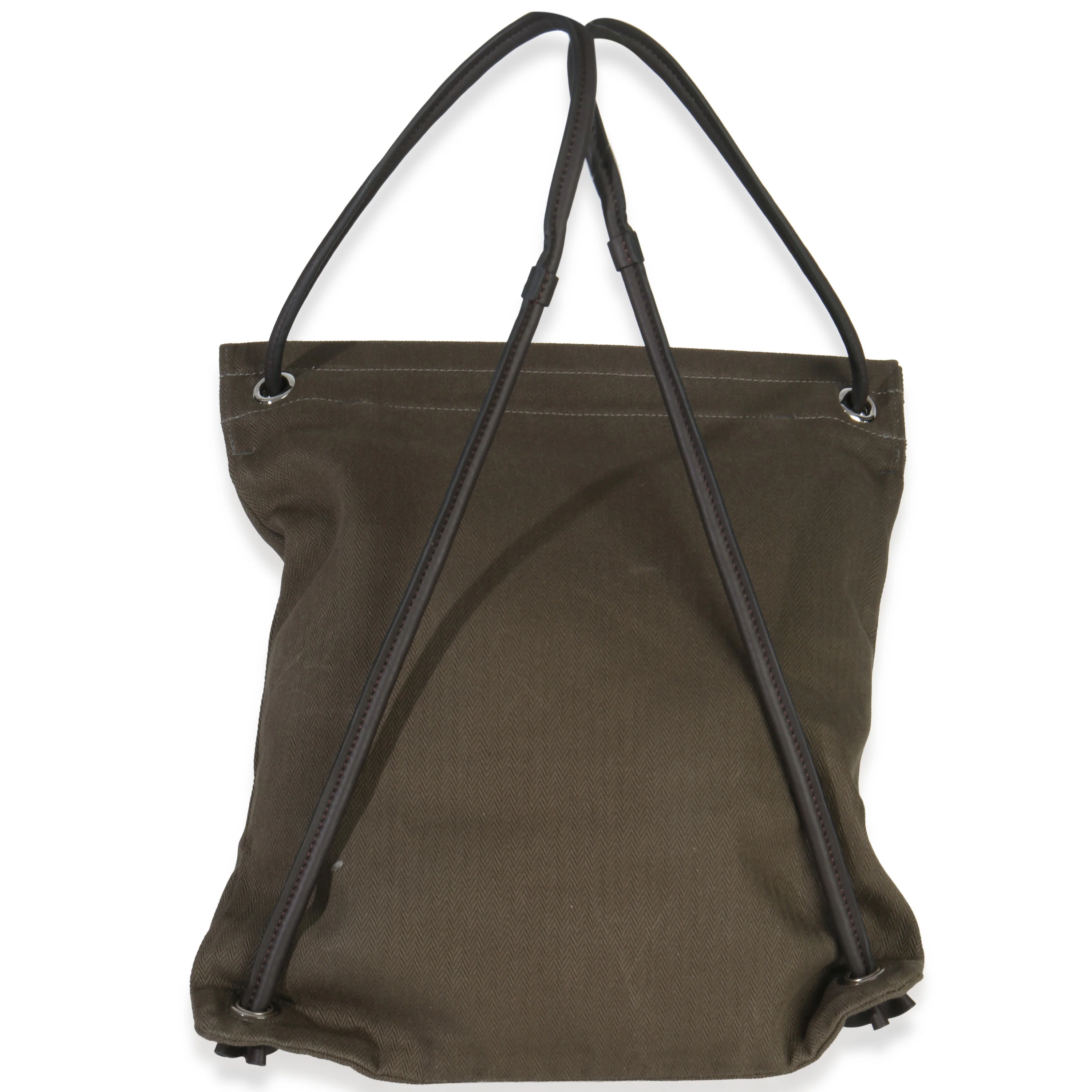 Kaki Ebene Herringbone Canvas Swift Maline Bag - Image 4