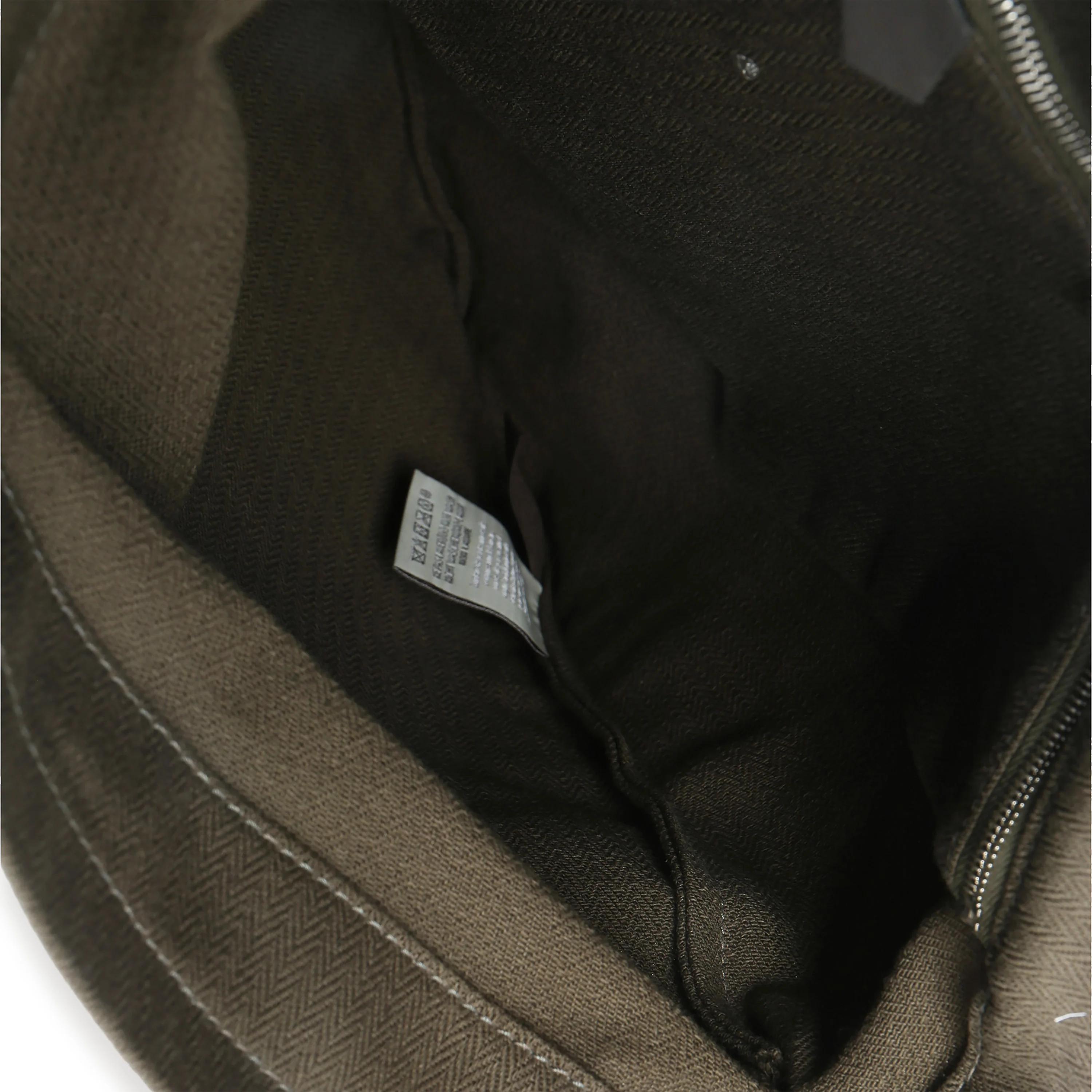Kaki Ebene Herringbone Canvas Swift Maline Bag - Image 8