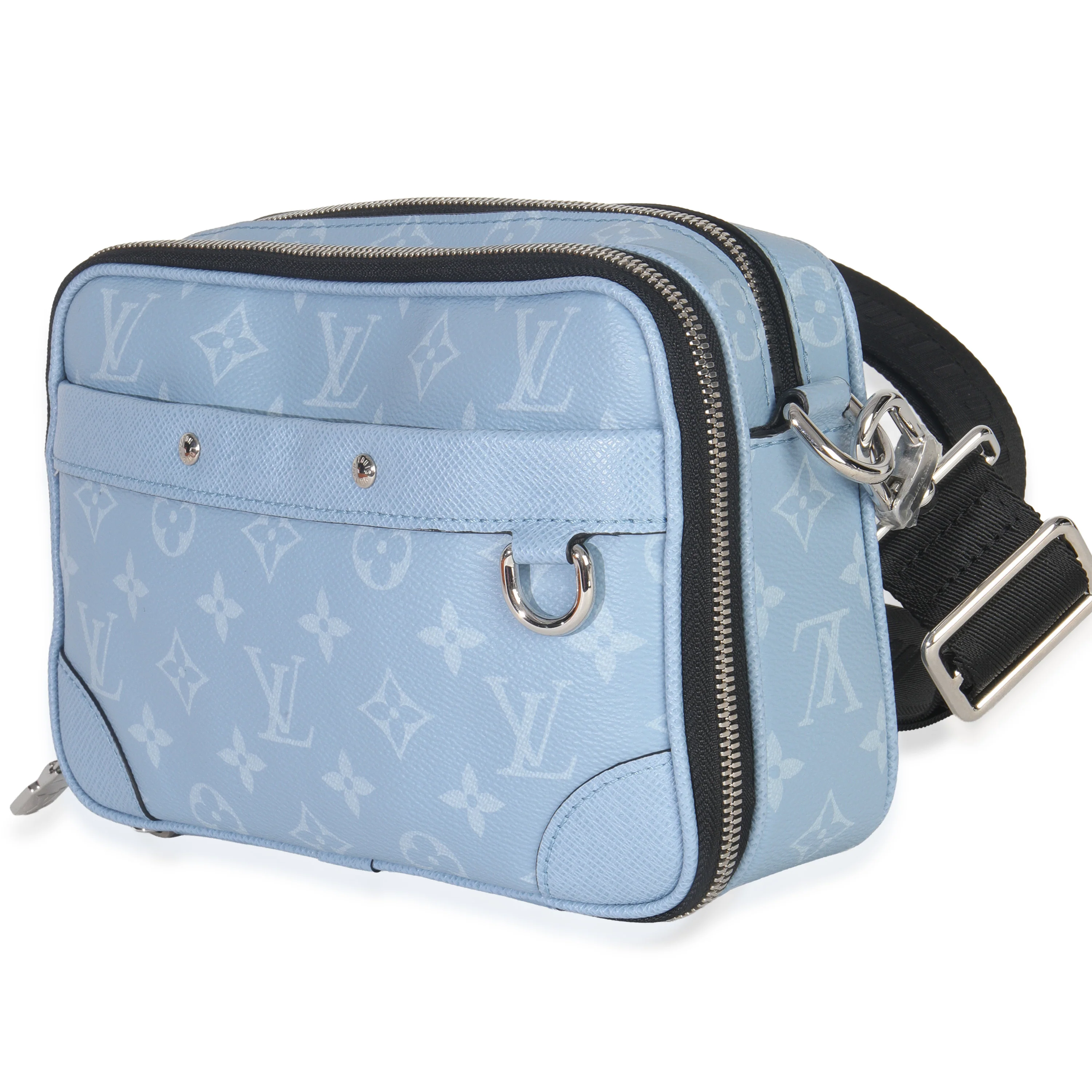 Sky Blue Monogram Taigarama Alpha Messenger - Image 2