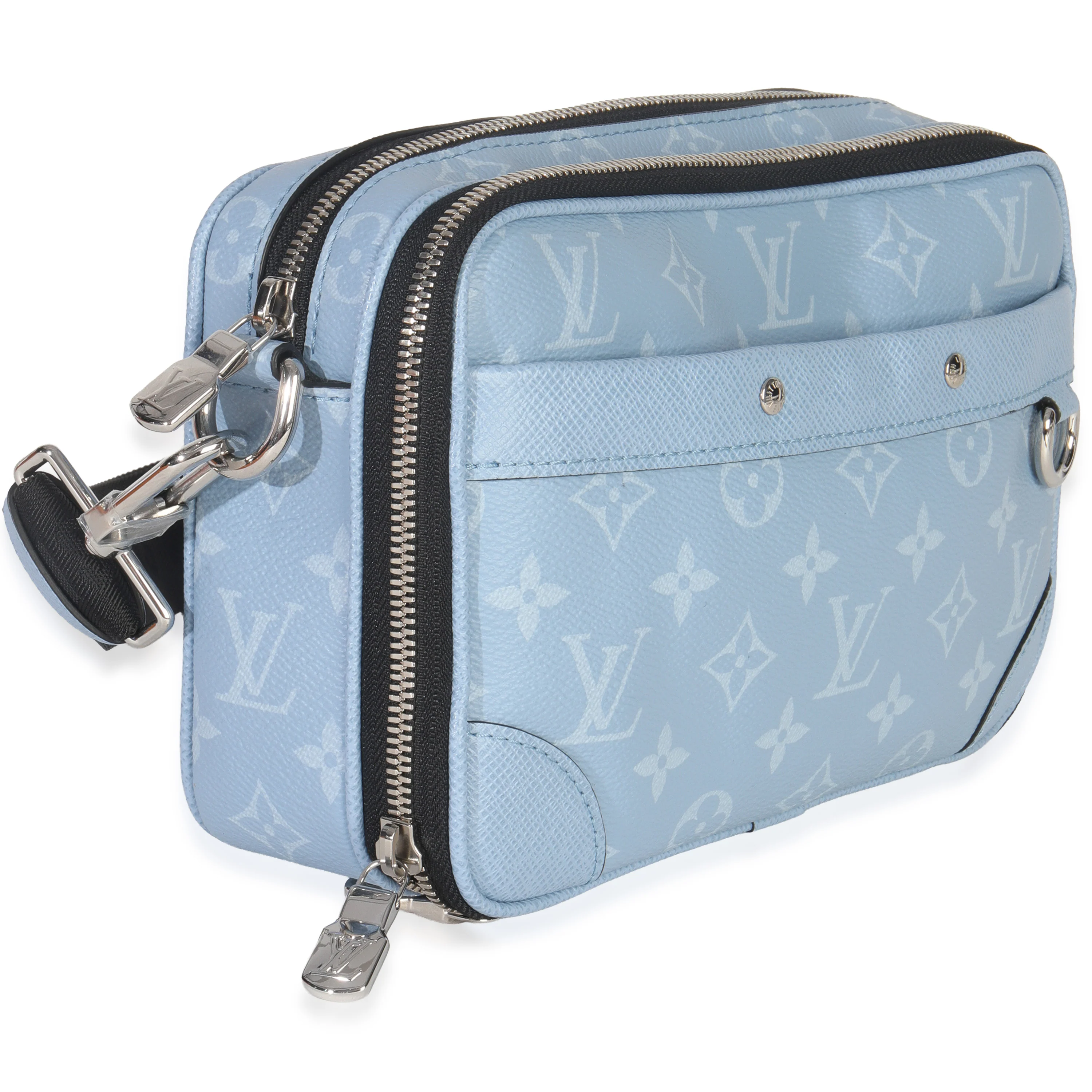 Sky Blue Monogram Taigarama Alpha Messenger - Image 3