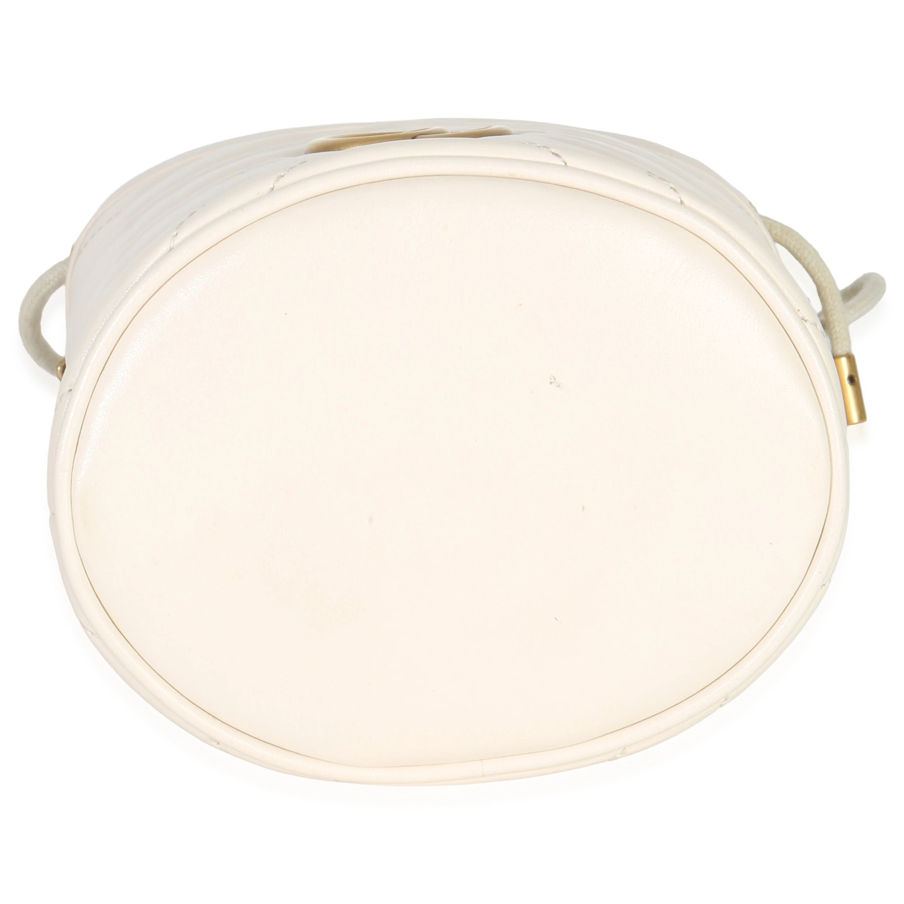 White Matelasse Calfskin Mini GG Marmont 2.0 Bucket Bag - Image 5