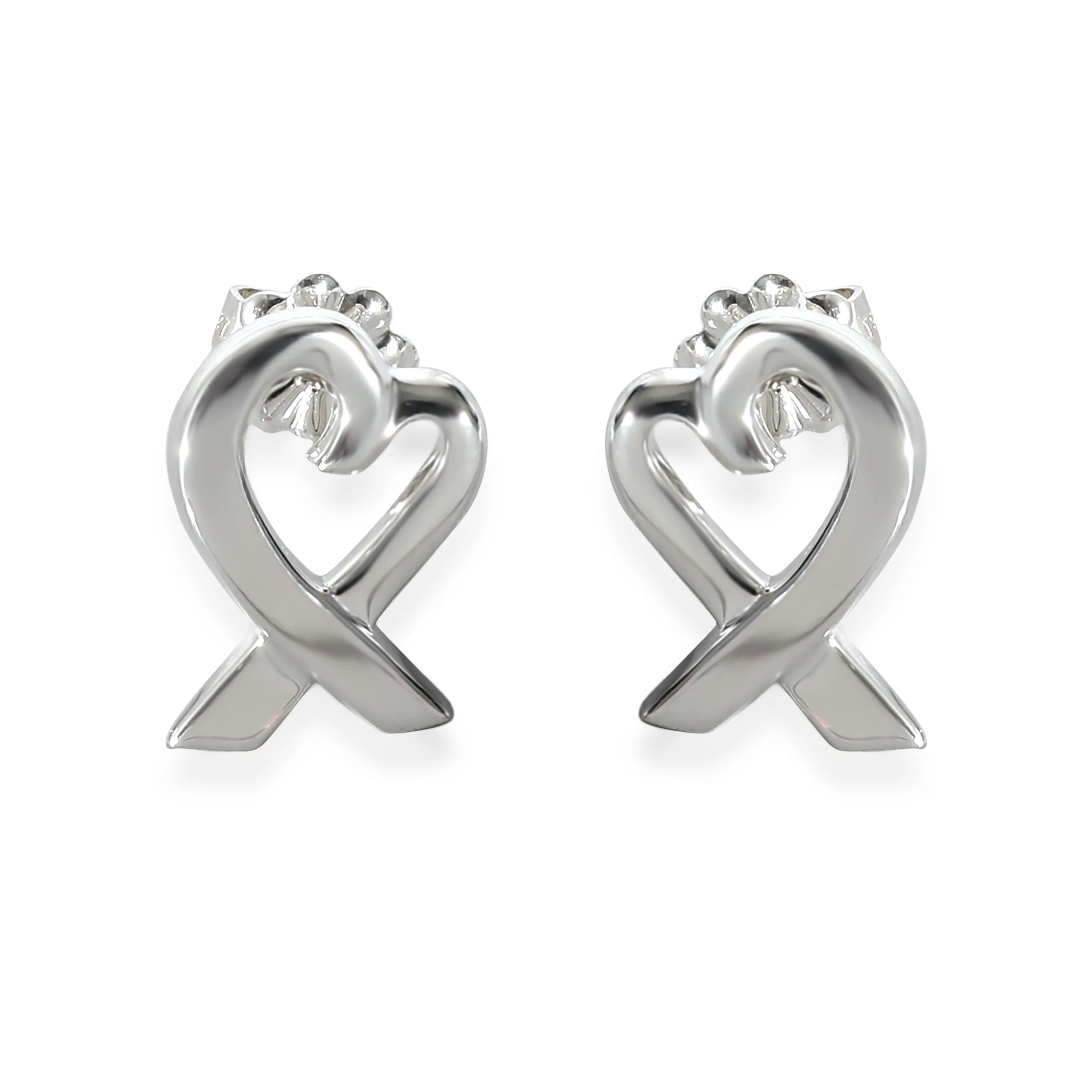 Sterling Silver Paloma Picasso Loving Heart Earrings