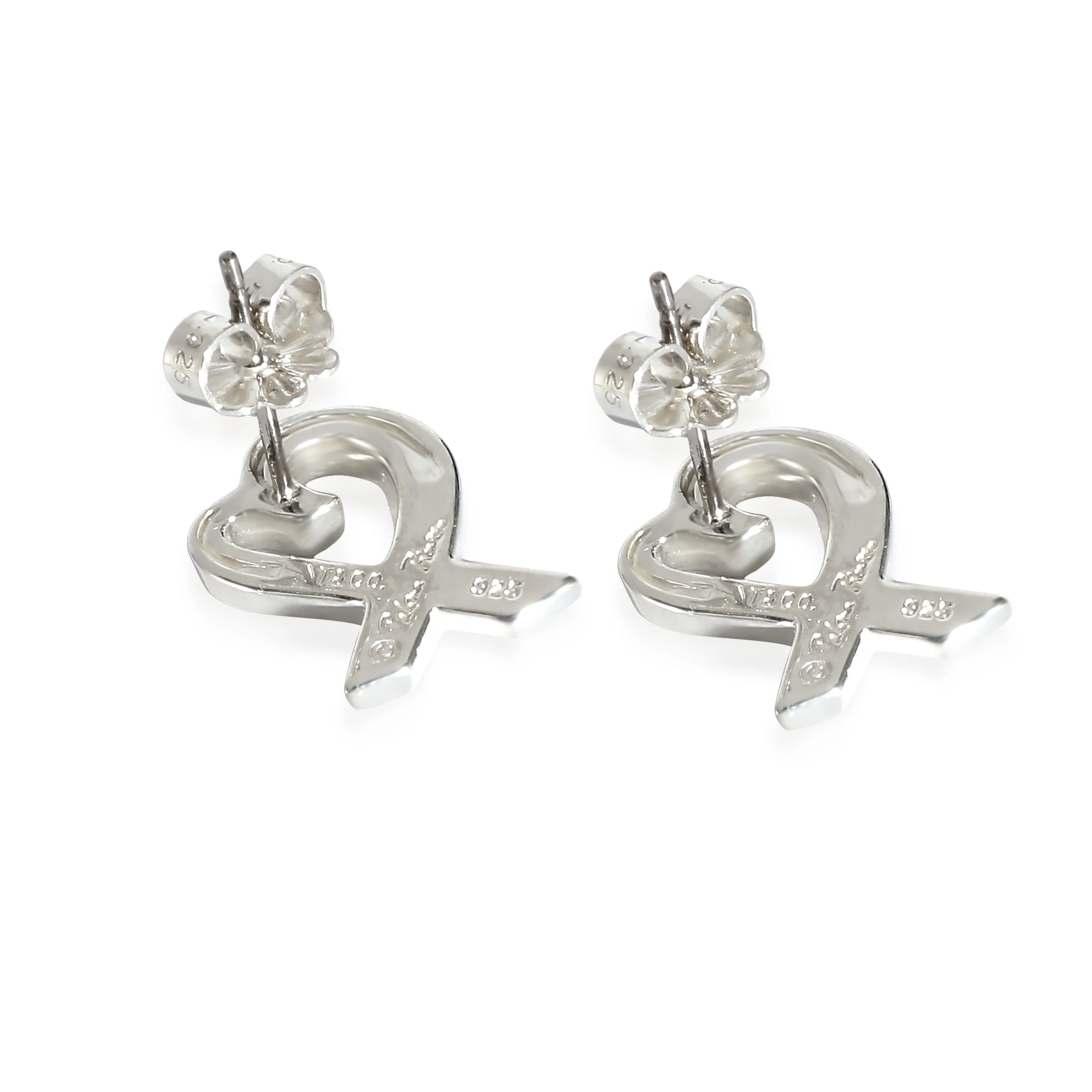 Sterling Silver Paloma Picasso Loving Heart Earrings - Image 2