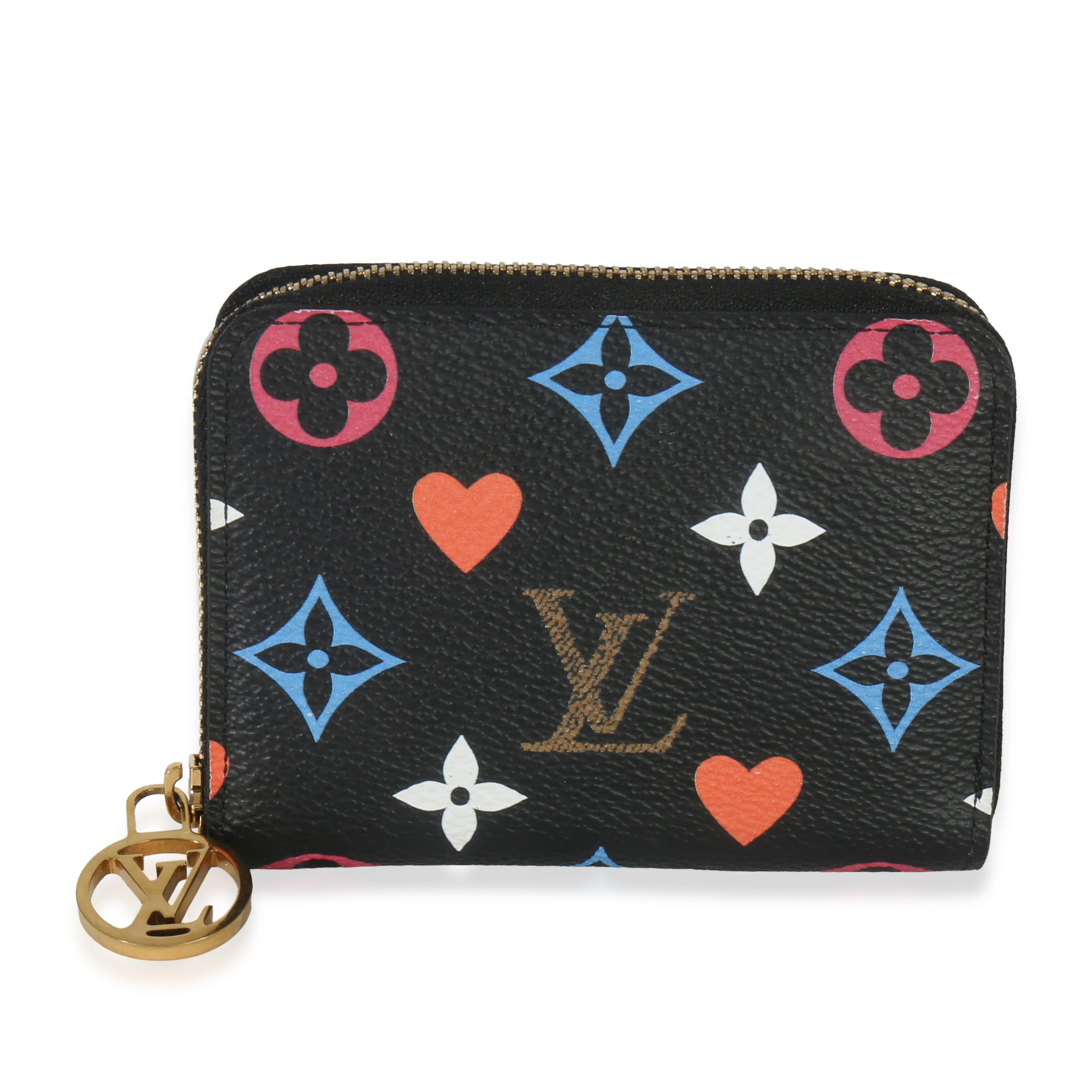 Black Multicolor Monogram Canvas Game On Zippy Coin Purse