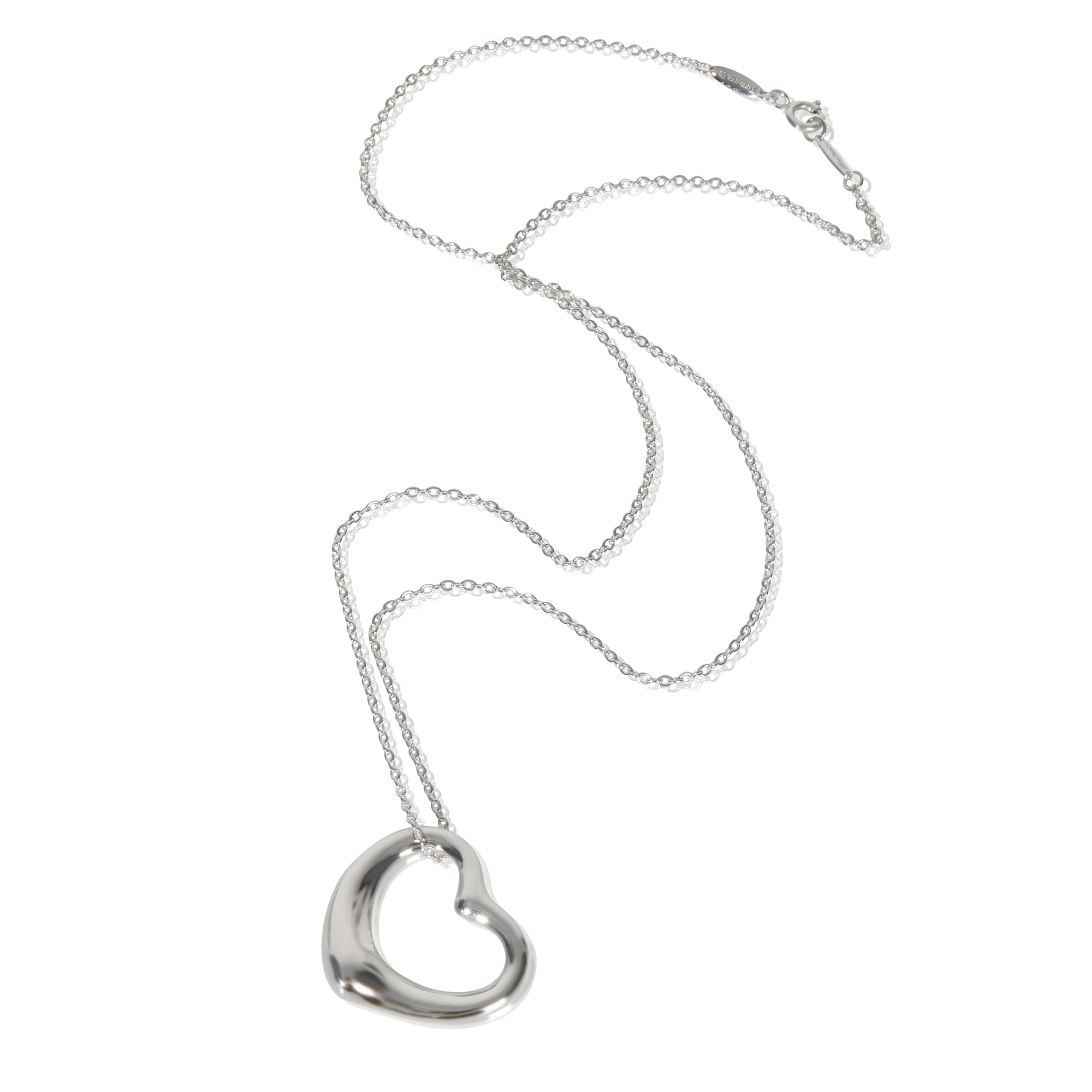Sterling Silver Elsa Peretti 27mm Open Heart Pendant - Image 3