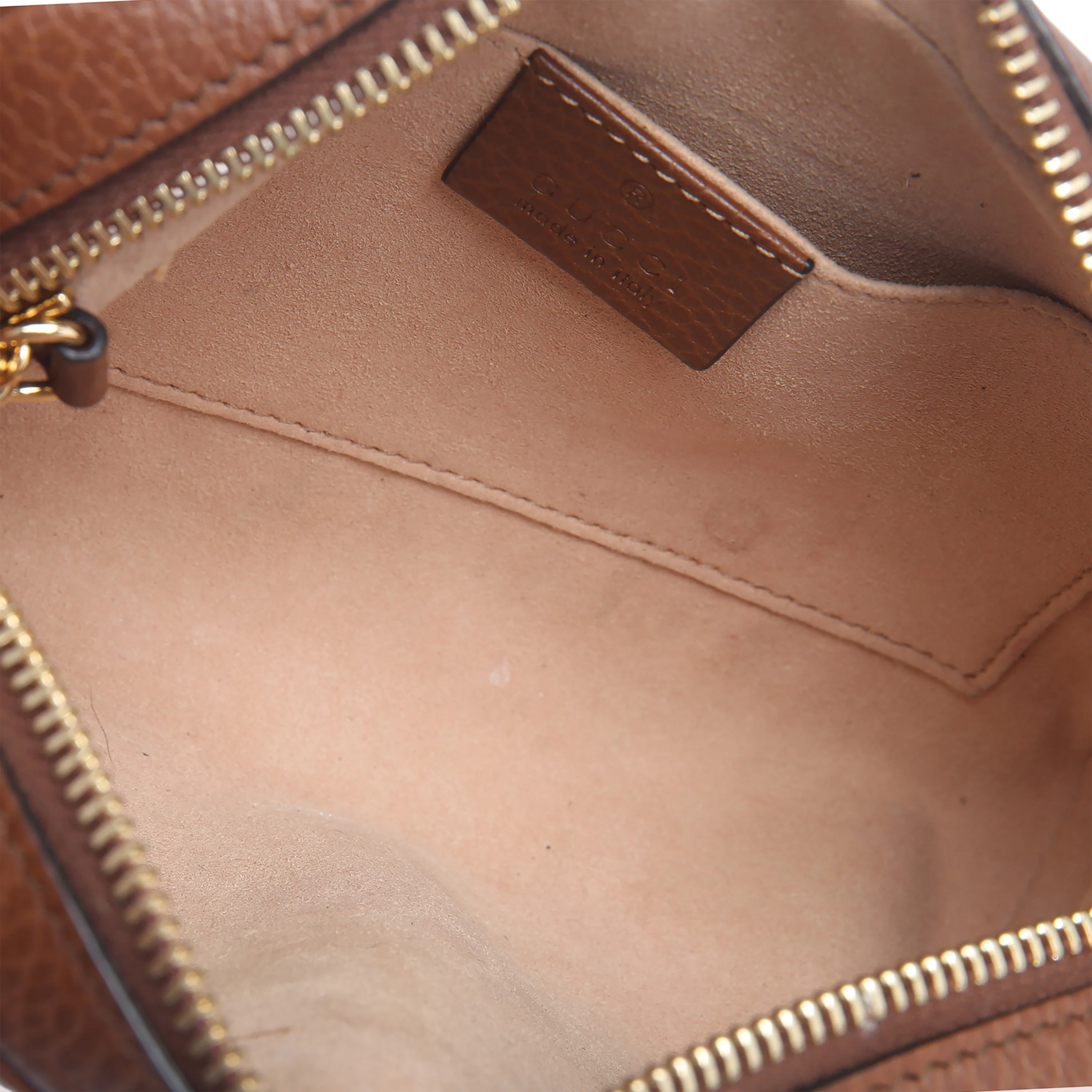 Brown Dollar Calfskin Navy GG Denim Mini Ophidia Crossbody - Image 9