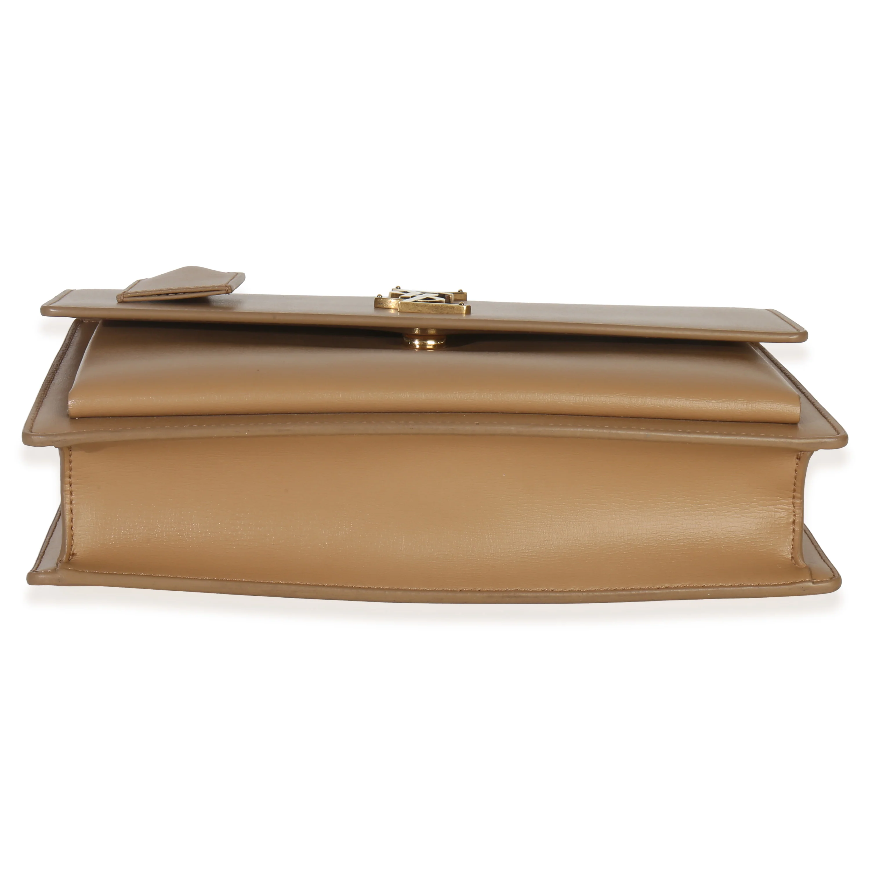 Natural Tan Smooth Calfskin Medium Monogram Sunset Satchel - Image 5