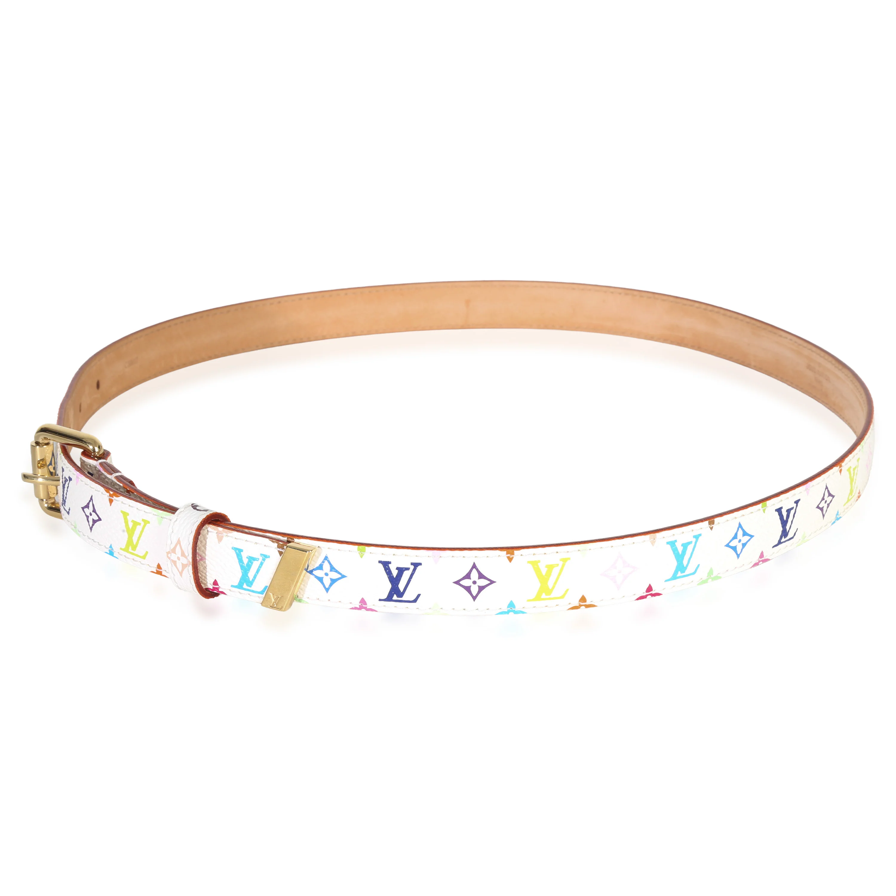 White Multicolore Monogram 30mm Belt 80/32 - Image 3