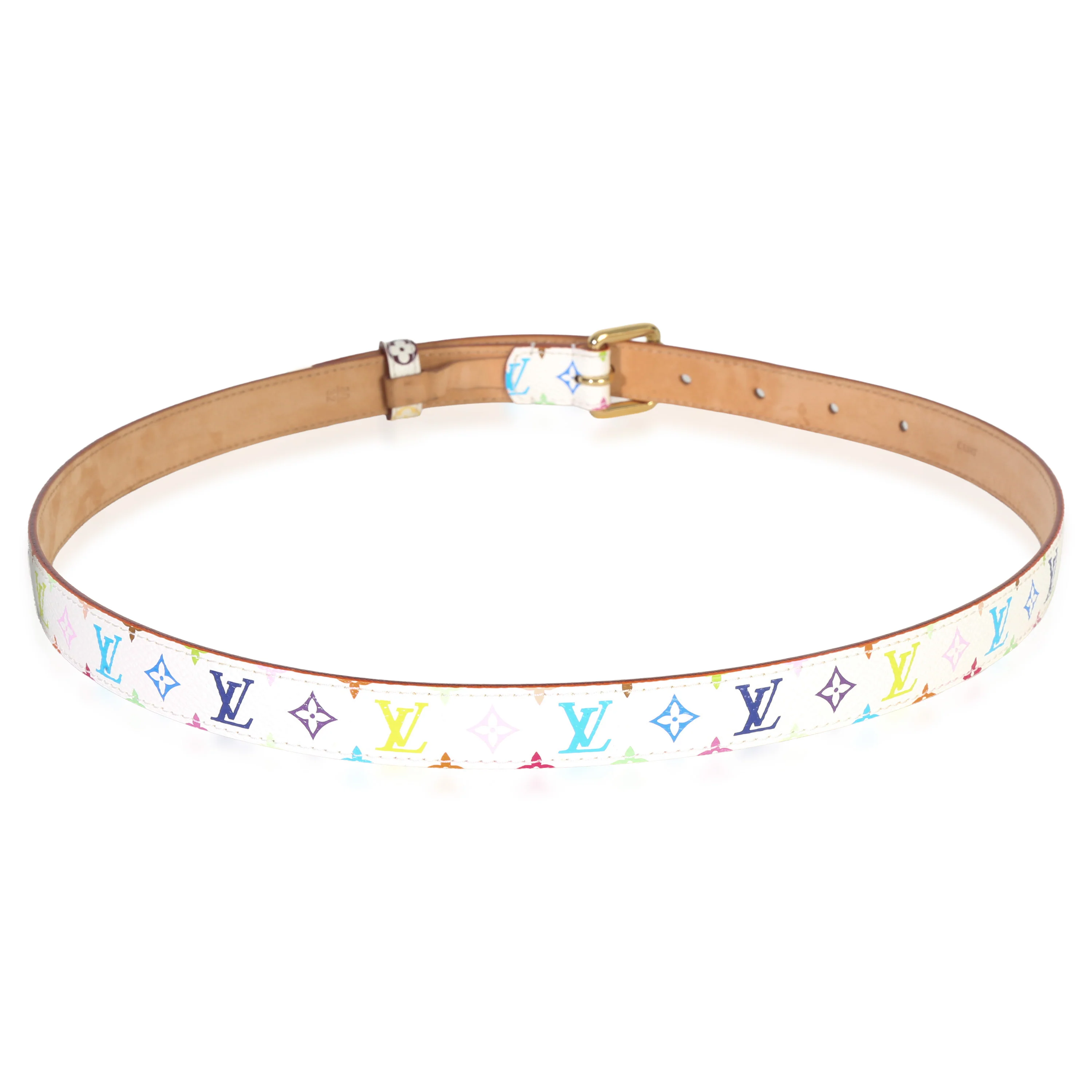 White Multicolore Monogram 30mm Belt 80/32 - Image 4