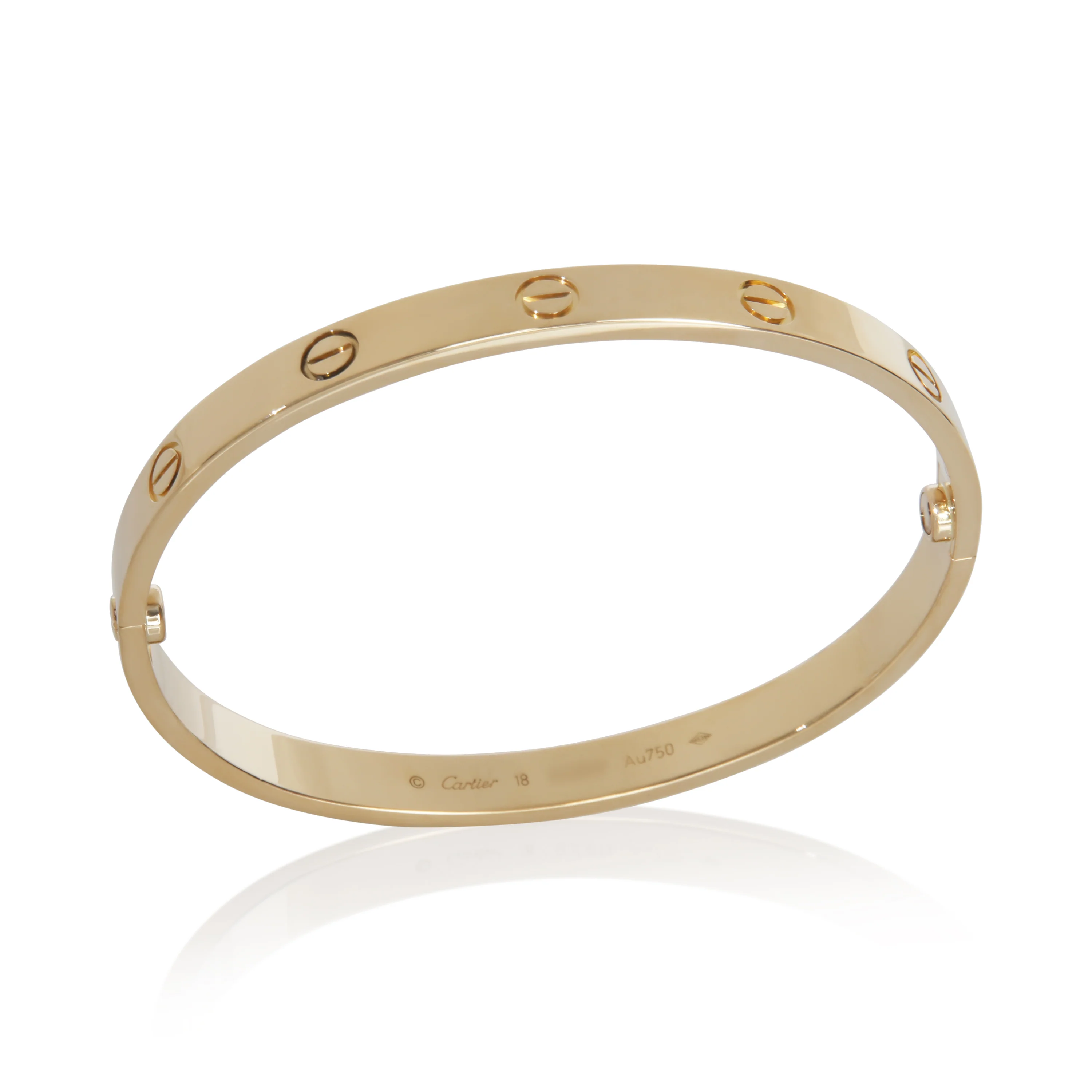 Yellow Gold Love Bracelet - Image 4
