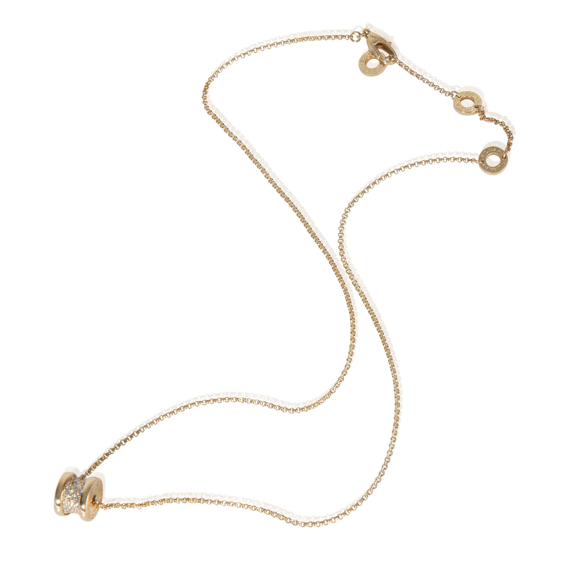 Yellow Gold Diamond B.zero1 Necklace - Image 3