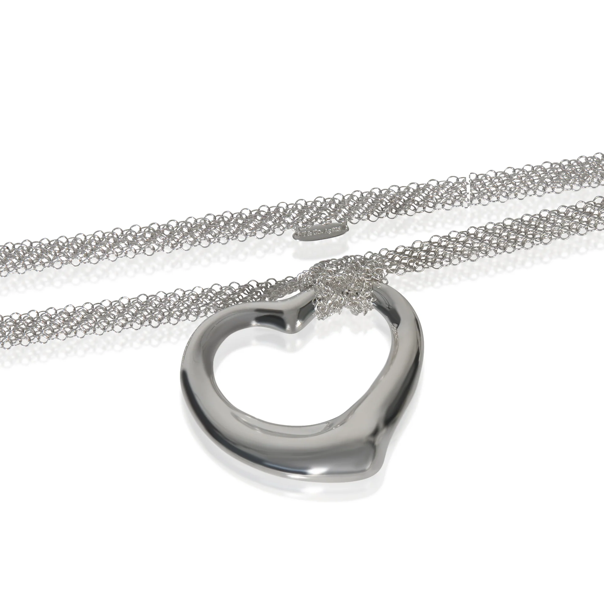 Sterling Silver  Open Heart Pendant - Image 2