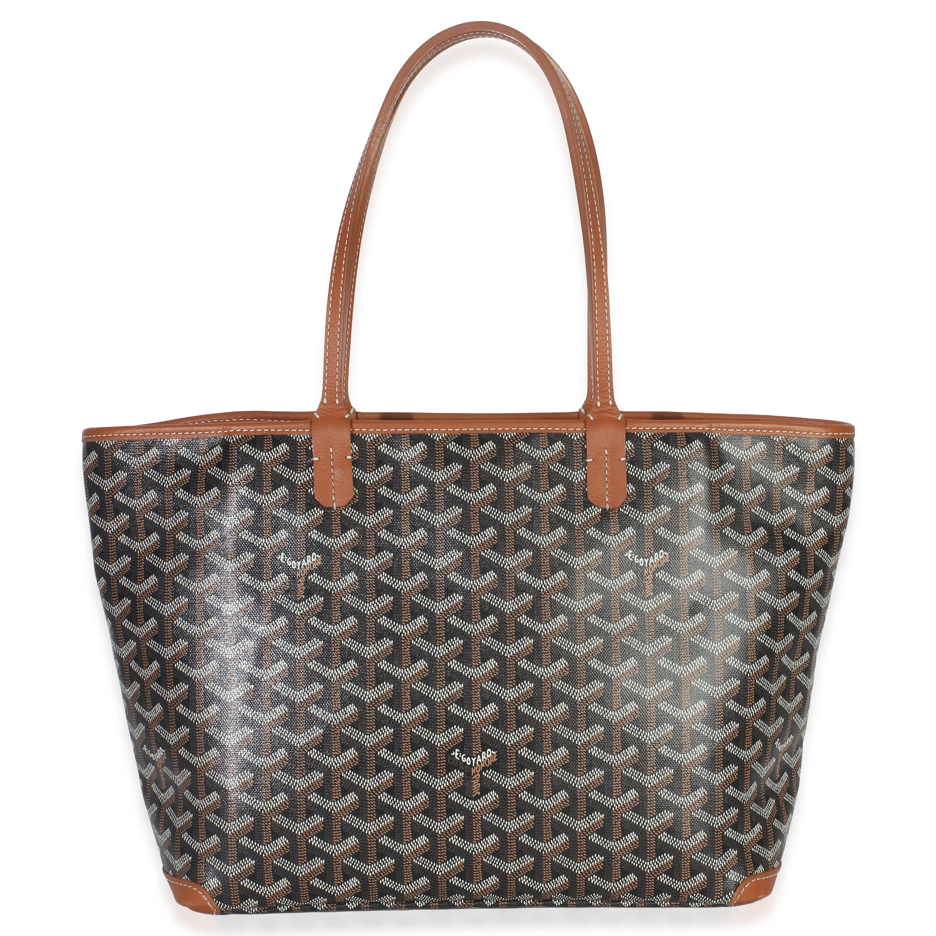Gold Black Goyardine Canvas Artois PM