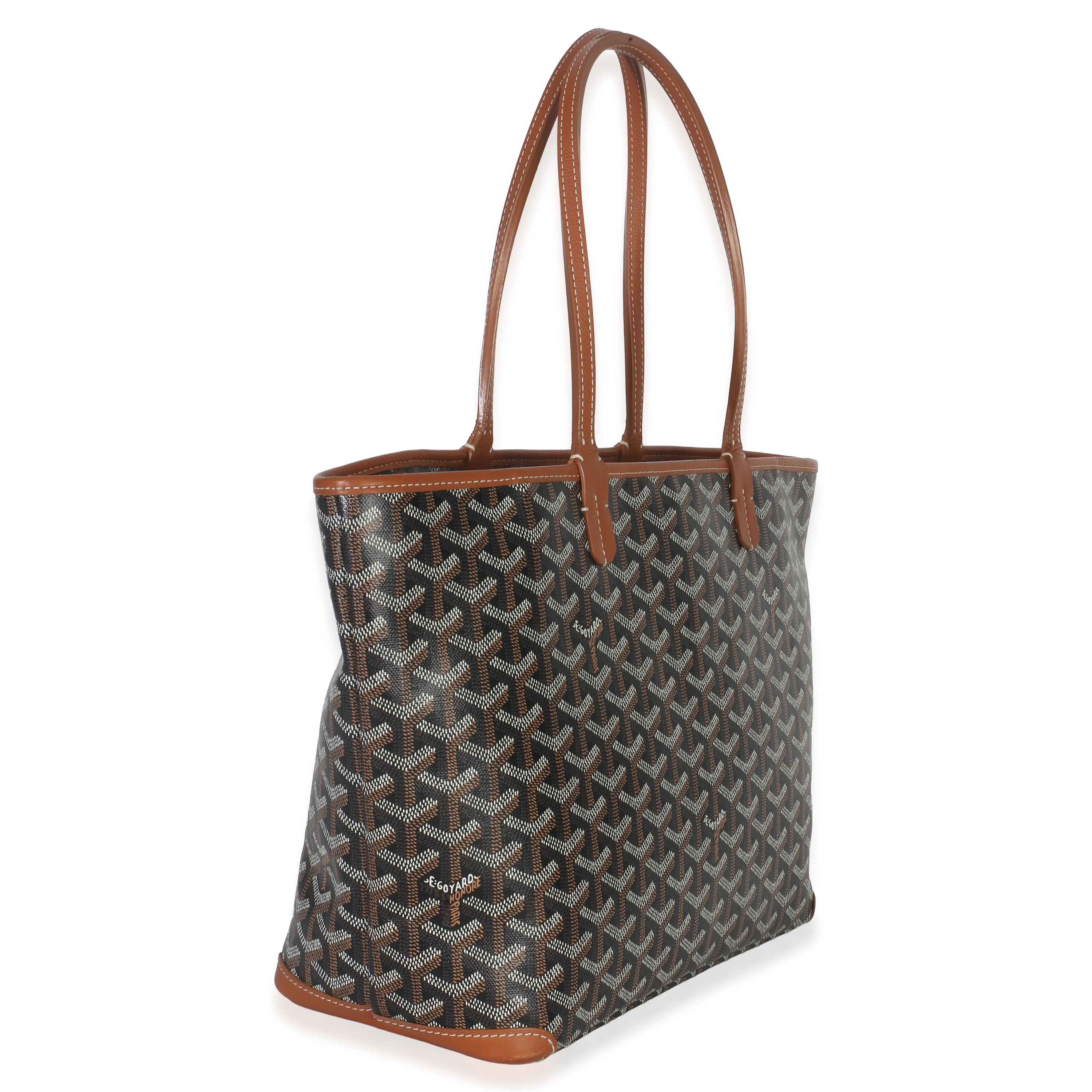 Gold Black Goyardine Canvas Artois PM - Image 3