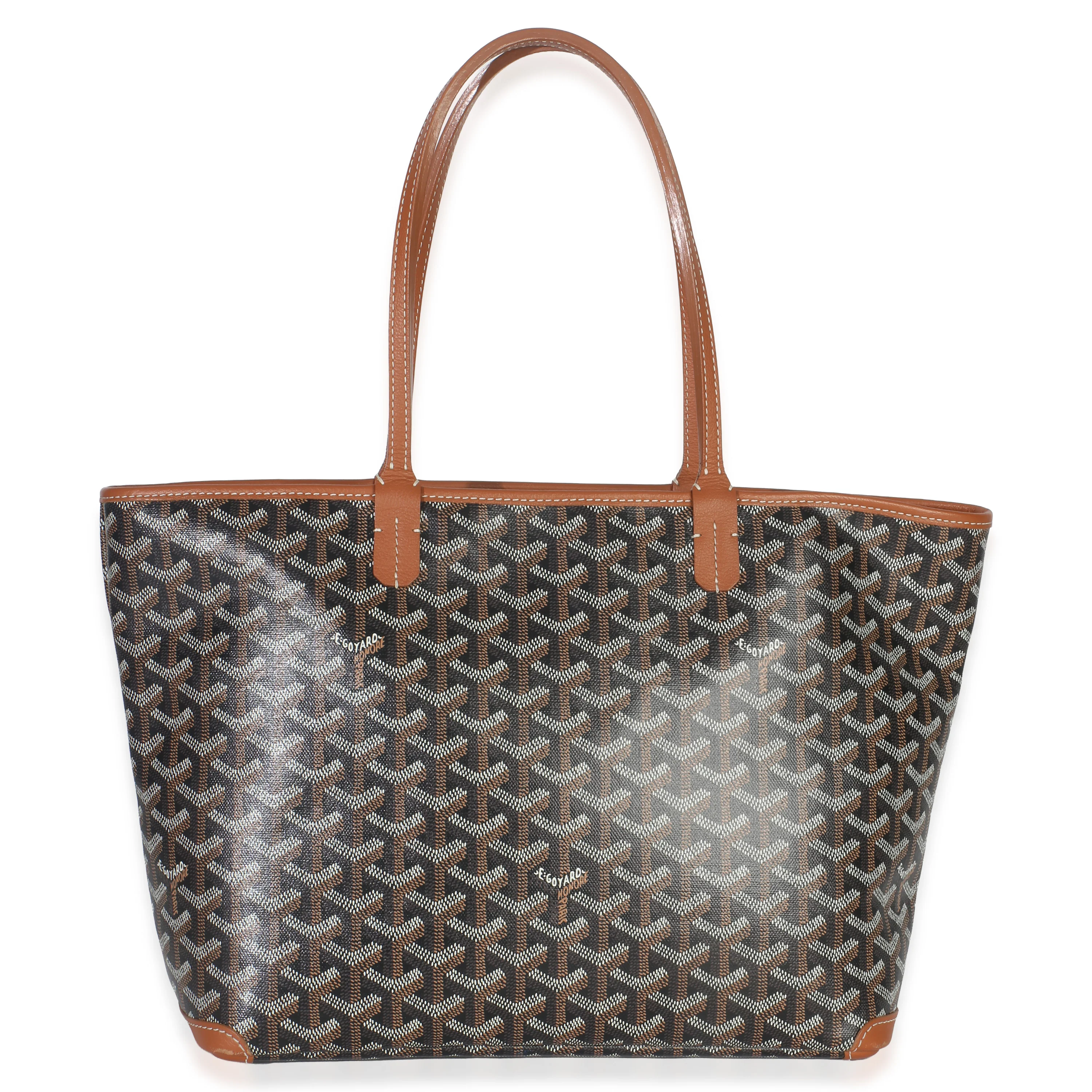 Gold Black Goyardine Canvas Artois PM - Image 4