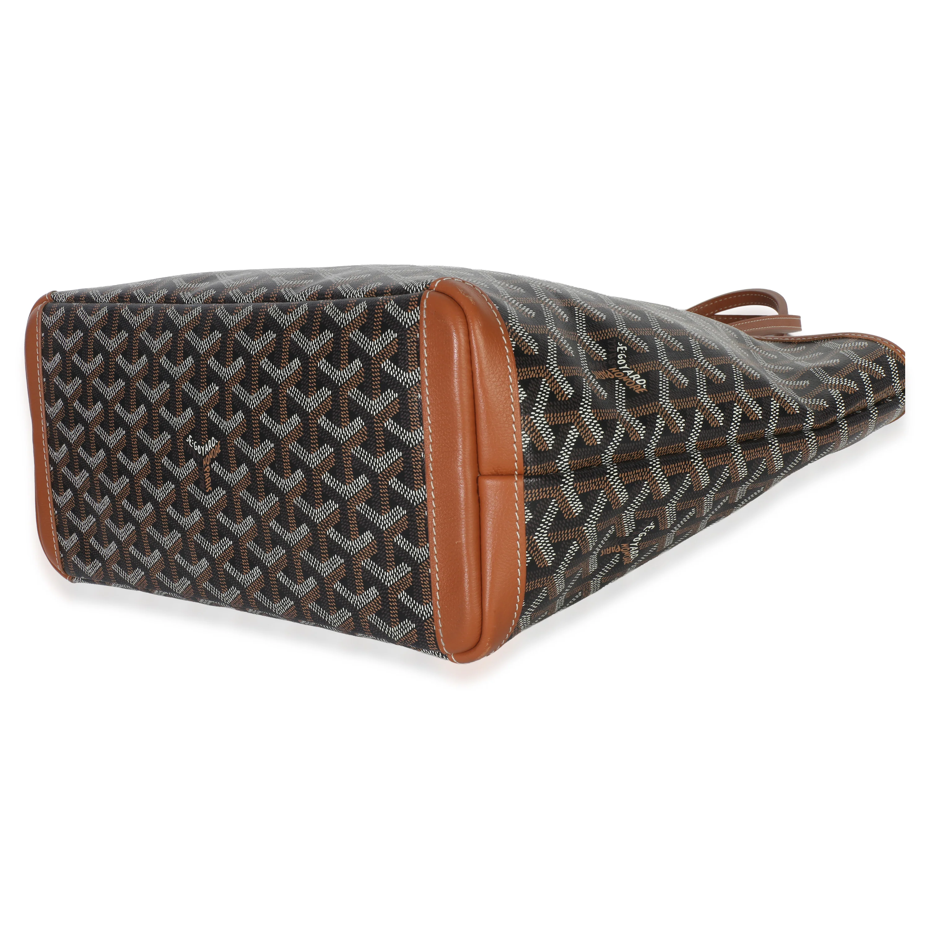 Gold Black Goyardine Canvas Artois PM - Image 7